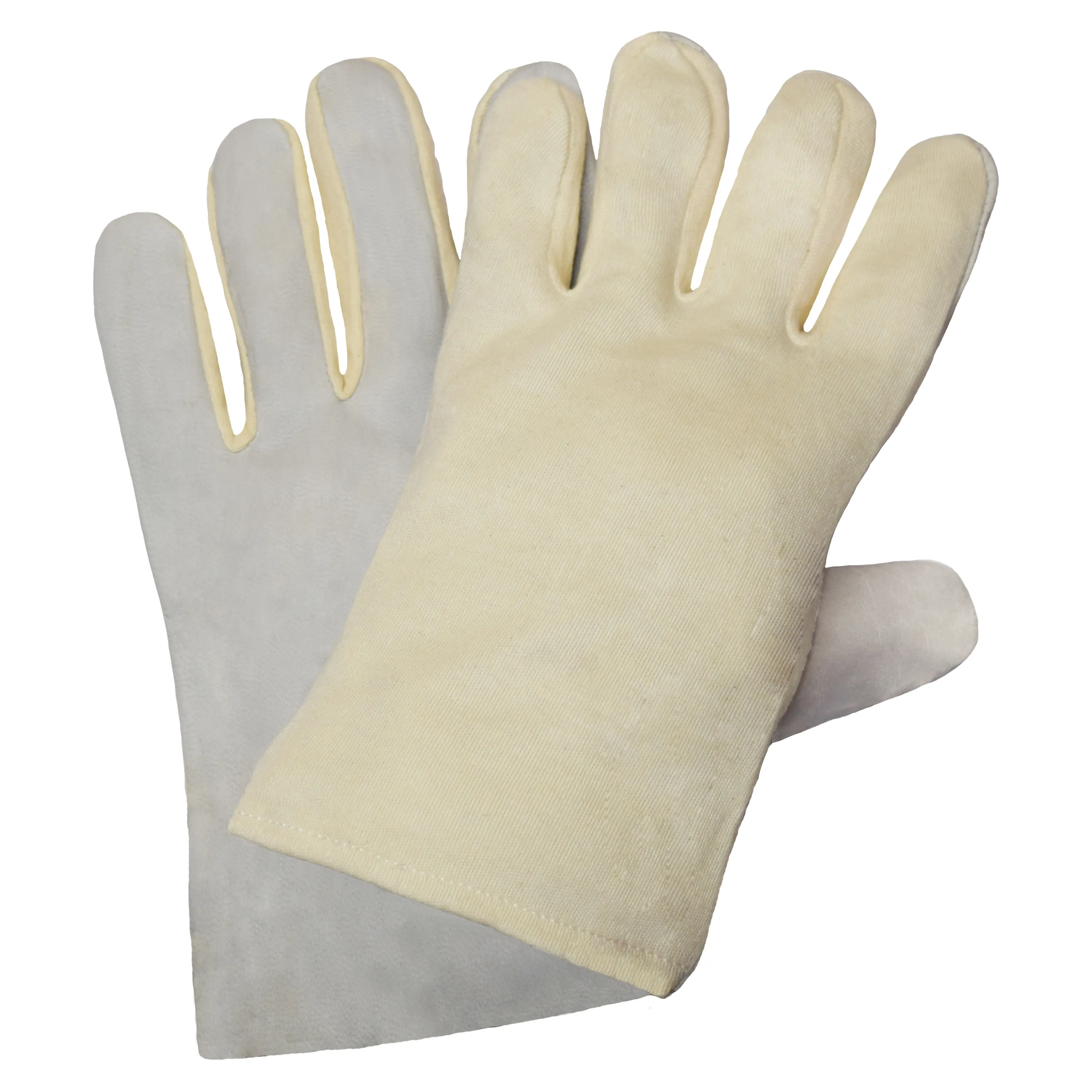 NITRAS Nappa-Trikot-Handschuhe vereinen Schutz und Komfort mit grauem Nappaleder und Baumwoll-Trikot, ideal für Bau, Chemie und mehr. Größe 9, Farbcode 1612.