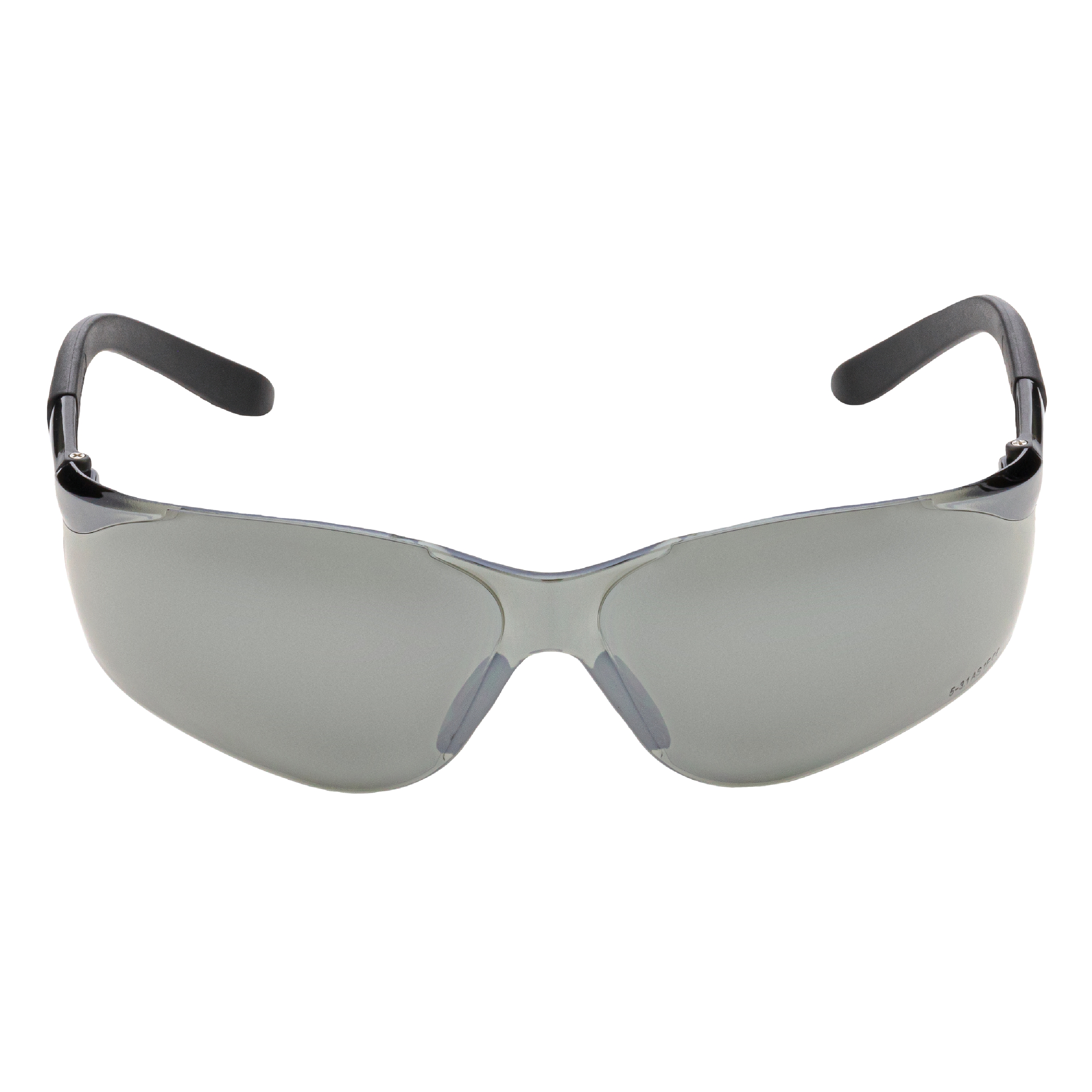 NITRAS VISION PROTECT, Schutzbrille, schwarz / schwarz, silber verspiegelt, EN 166