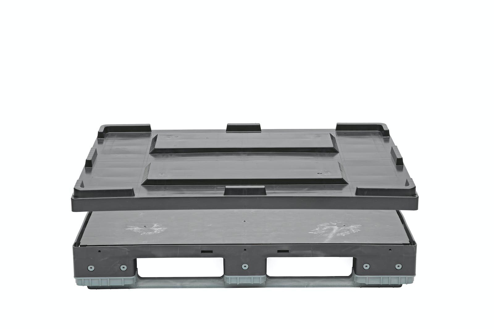 Kunststoffpalette Boxensystem im Europaletten Maß 800x1200x950 mm TIDUS VARIO BOX 1208 – Ansicht 4