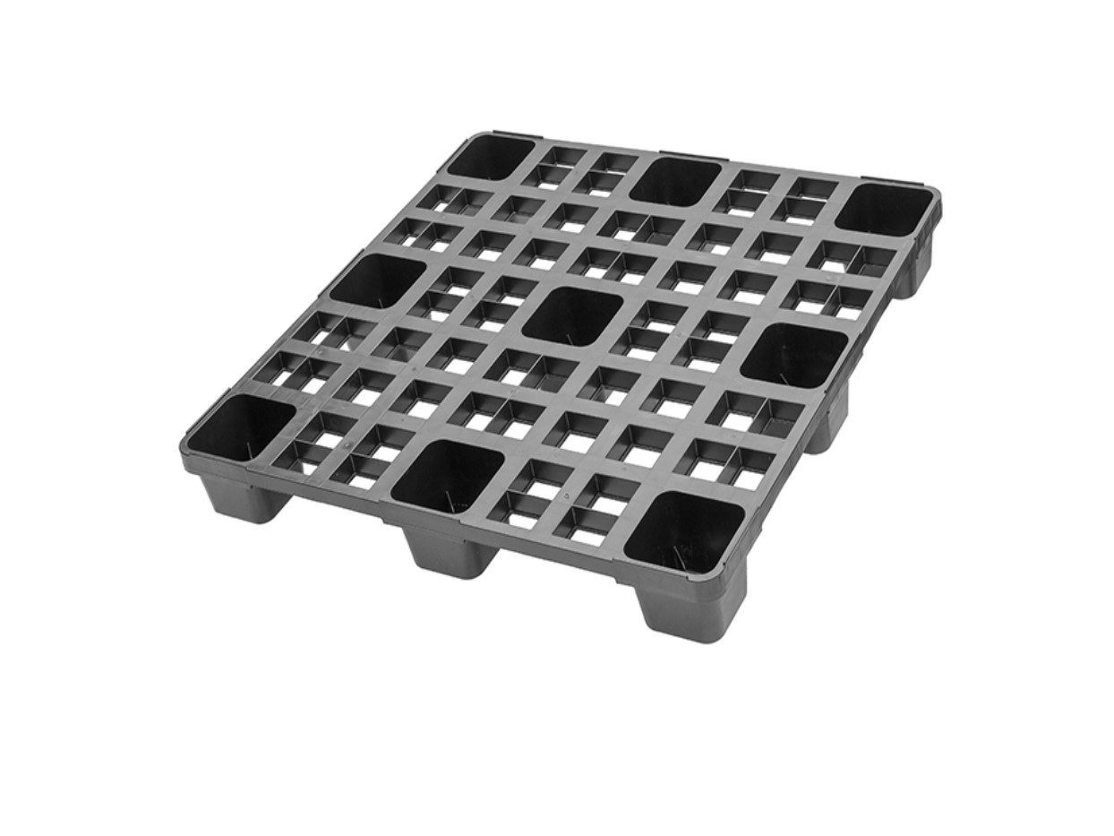 Kunststoffpalette Containerpalette, 1140x1140x140 mm, TIDUS light 1140 – Ansicht 2