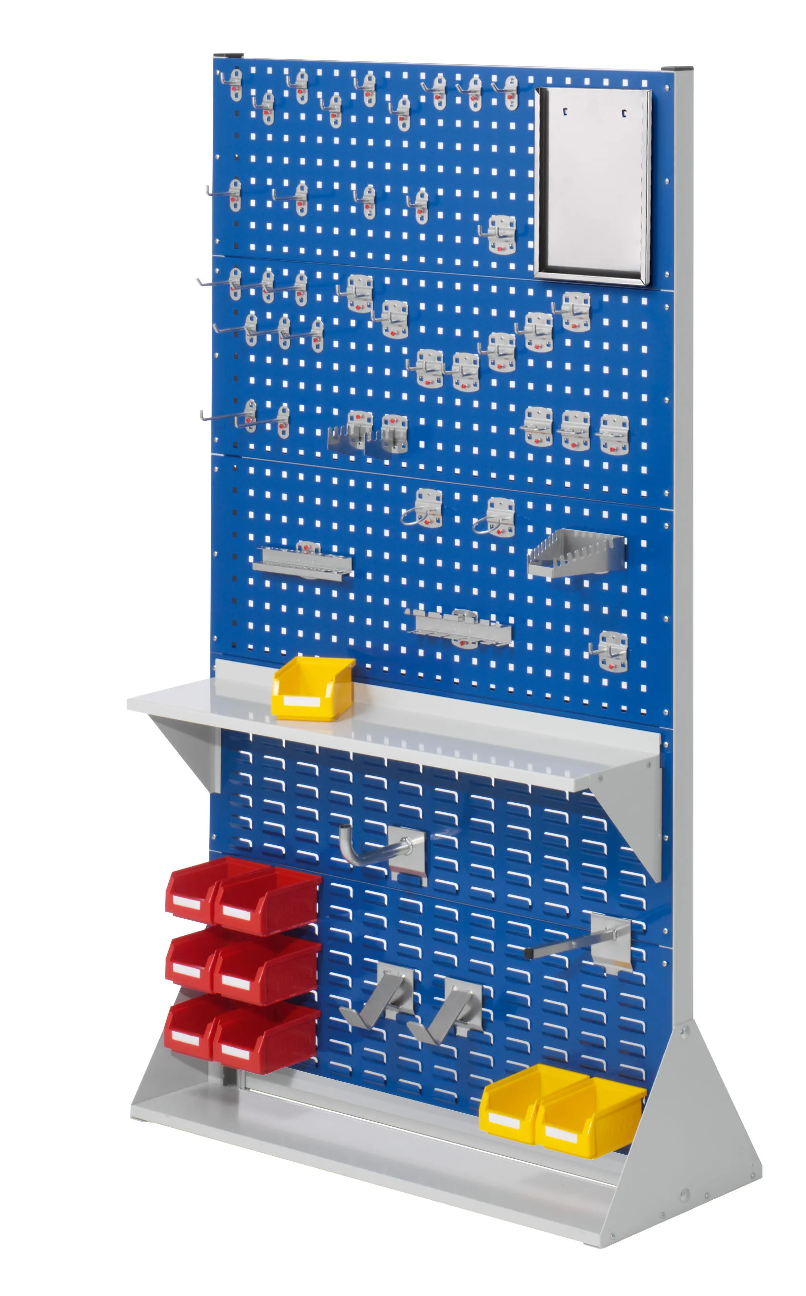 Die doppelseitige ?RasterPlan Stellwand von Kappes Systeme GmbH bietet robuste Organisation f?r Werkzeuge, mit modularer Flexibilit?t und schlagfester Beschichtung.