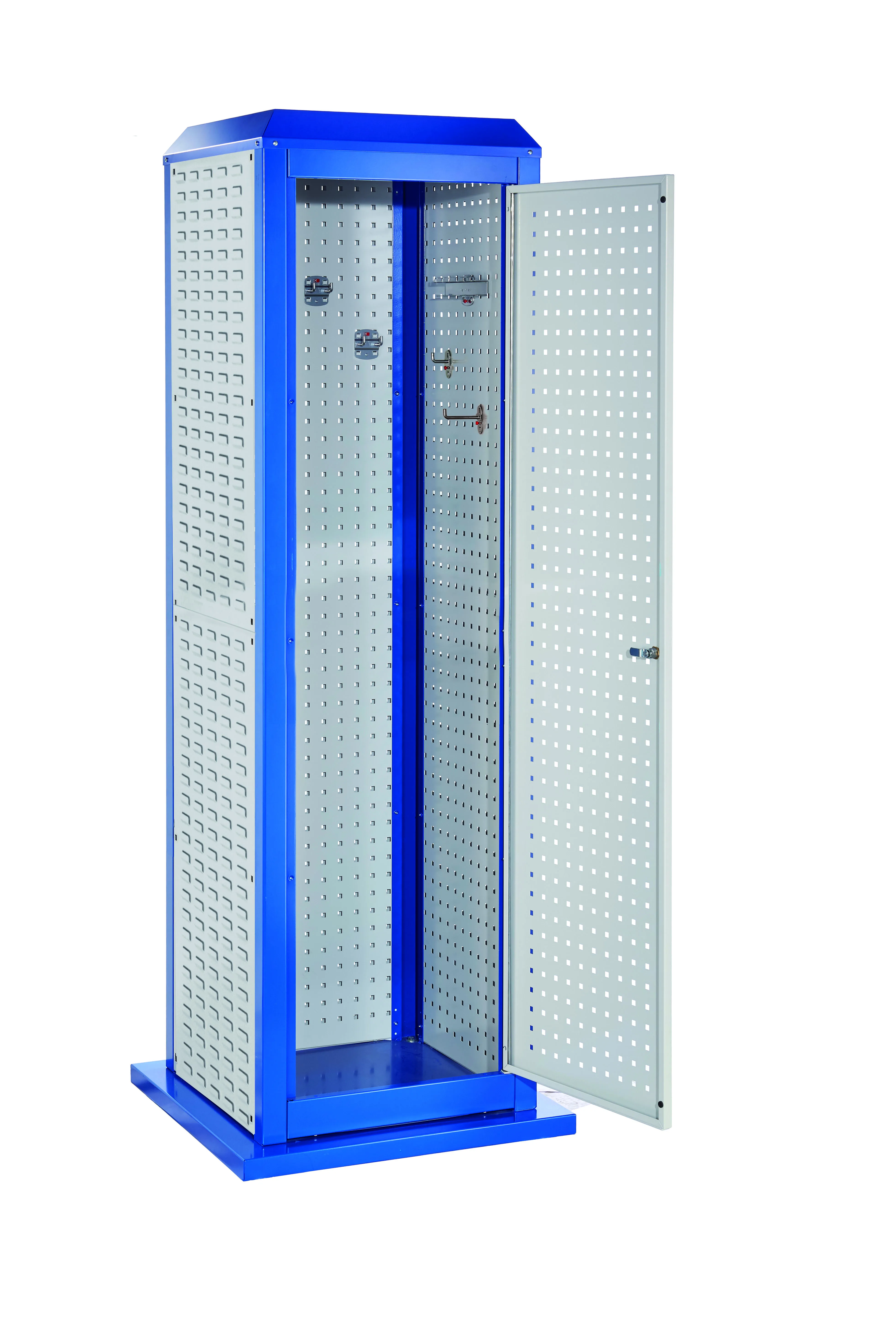 Der ?RasterPlan ToolTower Mod 32 von Kappes Systeme ist ein flexibles Lagersystem mit abschlie?barer T?r, ideal f?r die sichere Aufbewahrung von Werkzeugen.