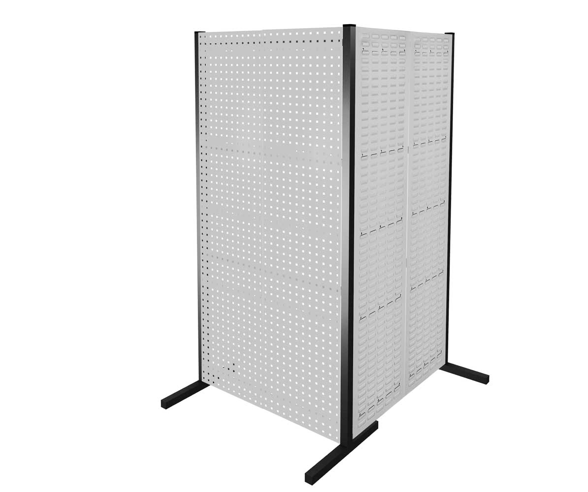 Die ®RasterPlan Trennwand Doppelfeld 90° von Kappes Systeme GmbH ist eine flexible, 2000 mm hohe Lösung in RAL 7035 für effiziente Raumtrennung und Organisation.