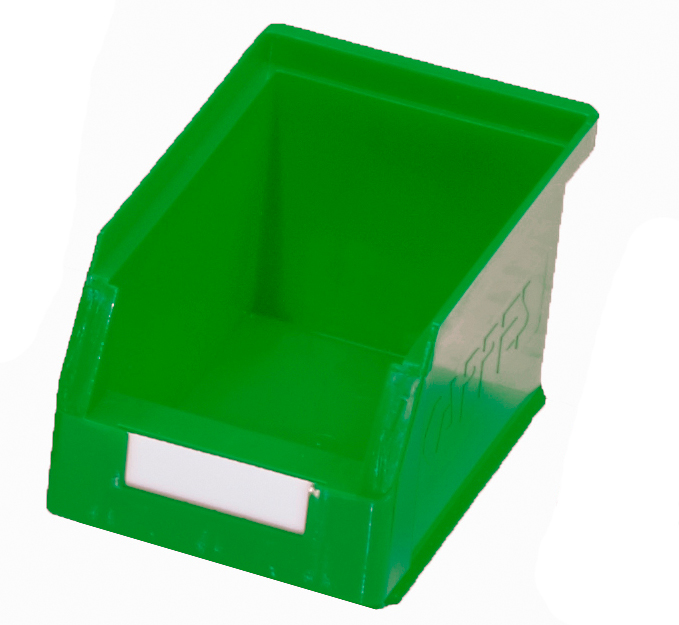 Der grüne ®RasterPlan Lagersichtkasten Gr. 6 von Kappes Systeme GmbH bietet robuste, lebensmittelechte Lagerungslösungen aus stoßfestem Polyethylen. Ideal für Kleinteile.