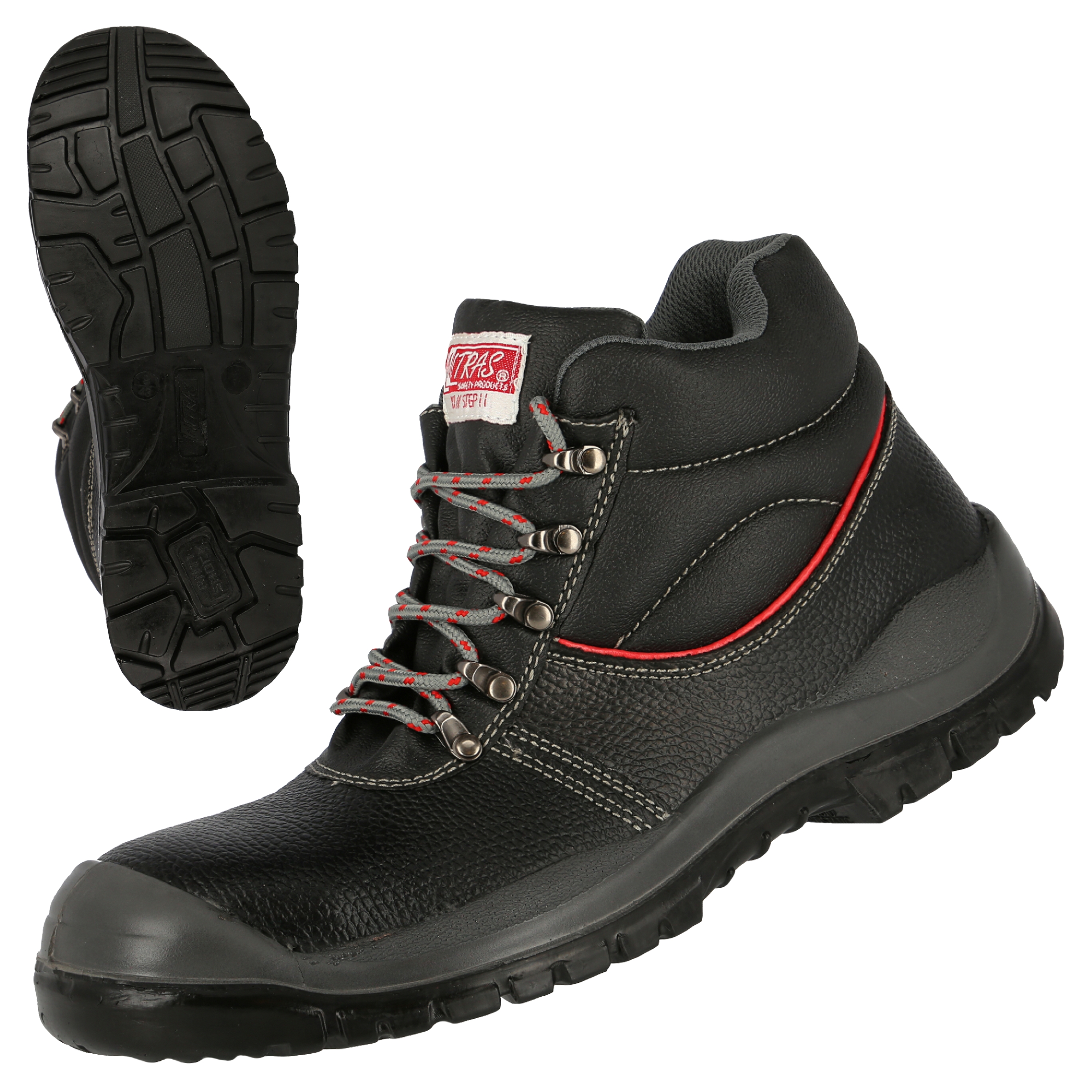 NITRAS STEP MID, S3 Sicherheitsstiefel, halbhoch, schwarz, EN ISO 20345