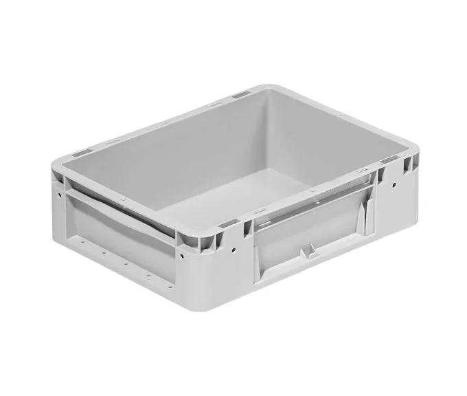 Silverline-Beh?lter, 400x300x120 mm, aus robustem PP-C, 10 l Volumen, 925 g leicht. Ideal f?r Lagerung und Transport, mit offenen Griffen und geschlossenen Seiten.