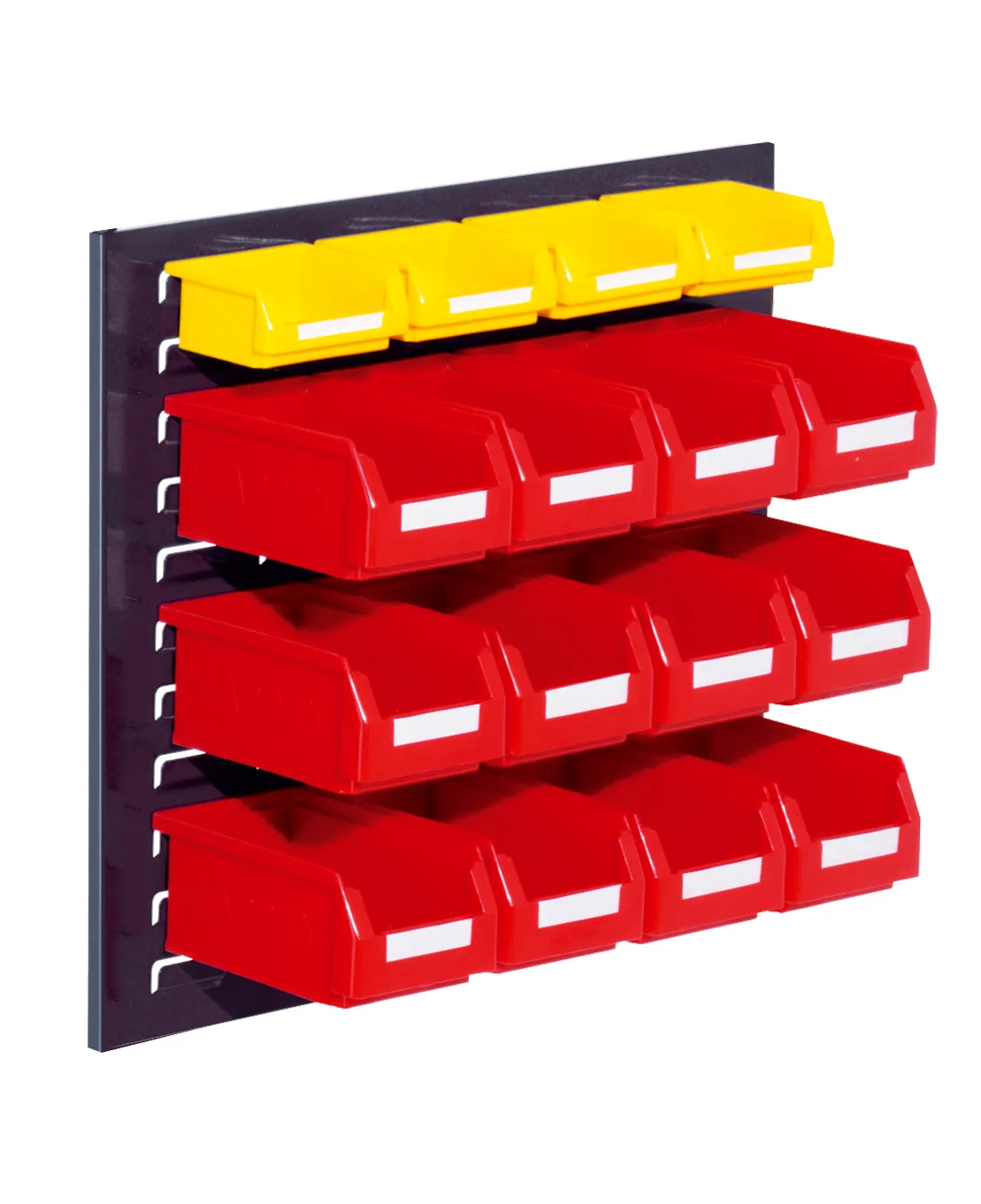 Das ?RasterPlan Schlitzplatten Einsteigerset 10 in Anthrazitgrau bietet flexible, robuste und stabile Organisation f?r industrielle Arbeitsbereiche. Ideal f?r effiziente Lagerung.