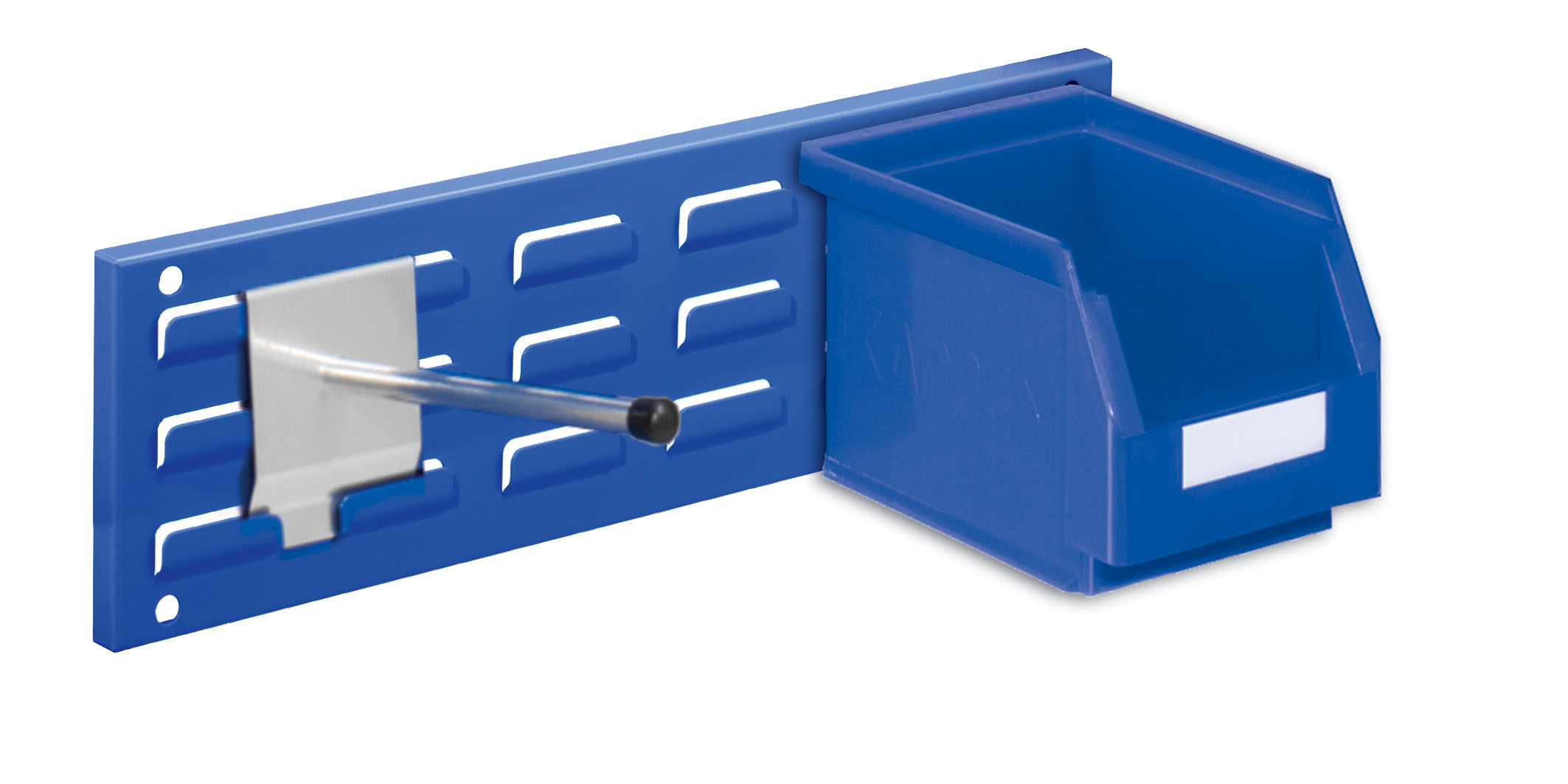 ®RasterPlan Wandschiene Schlitzplatte L 460 x H 140 mm. RAL 5010.