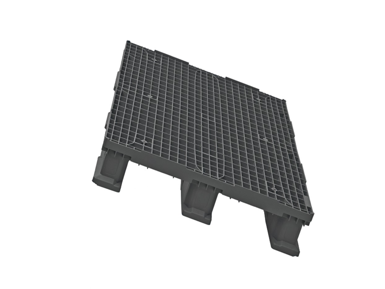 Kunststoffpalette heavy, 1200x800x160 mm, TIDUS Heavy 1208 3R – Ansicht 2