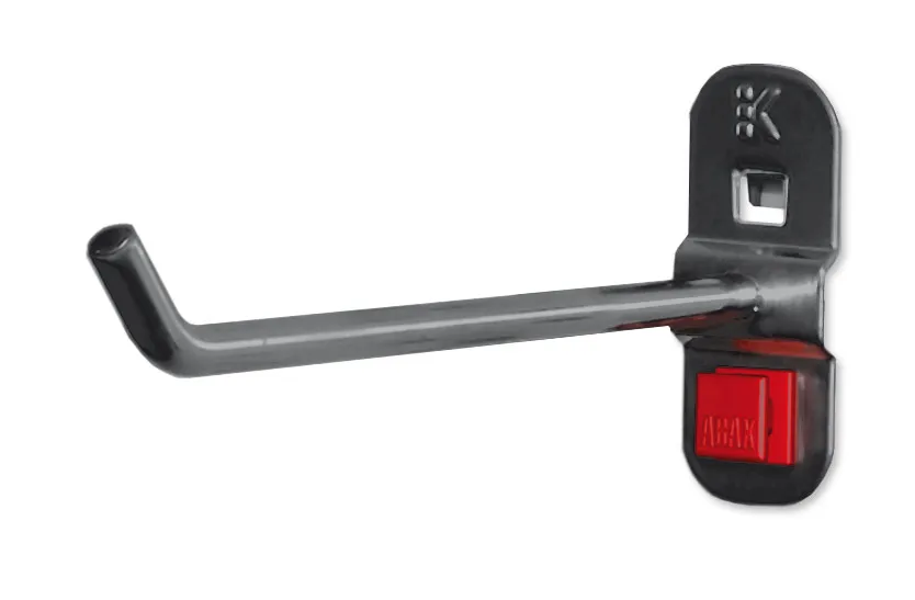 ABAX® Werkzeughalter, 150 mm, Anthrazitgrau: Innovativer, werkzeugloser Halter für flexible, sichere Montage mit ®RasterPlan-Kompatibilität. Von Kappes Systeme GmbH.