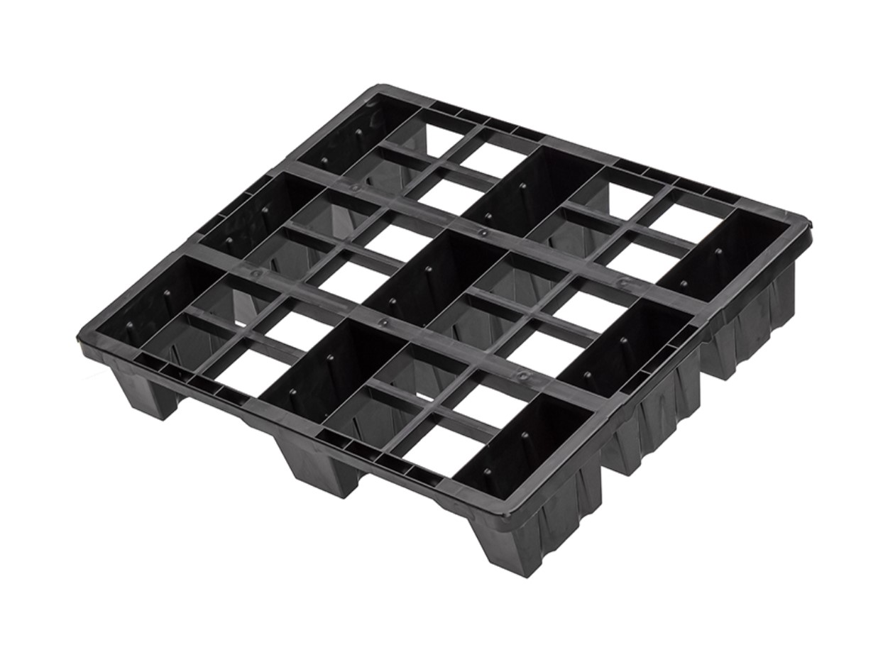 Kunststoff-Displaypalette 800x600x120 mm TIDUS light 806 9F – Ansicht 2