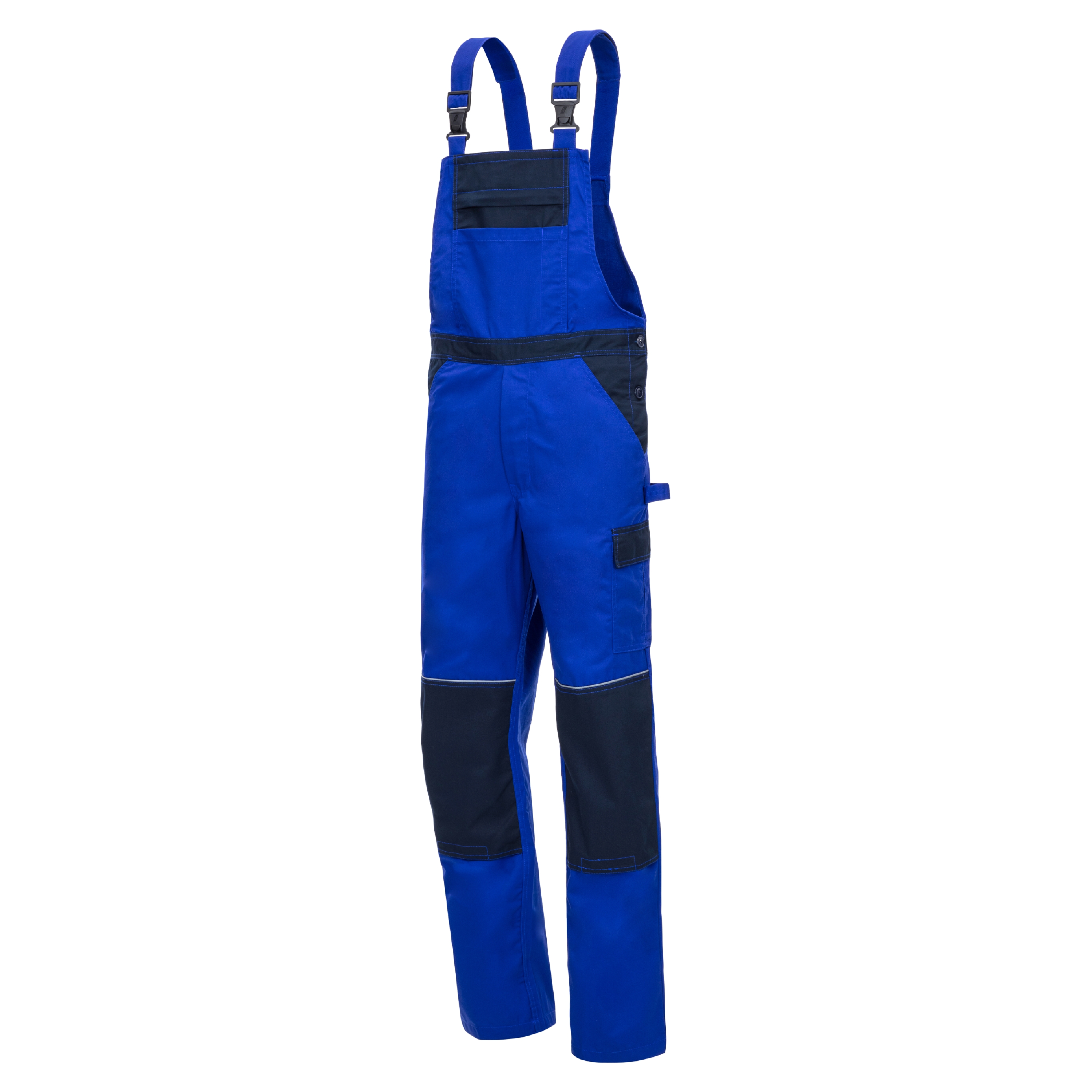 NITRAS MOTION TEX LIGHT, Latzhose, lang, königsblau / marineblau, OEKO-TEX