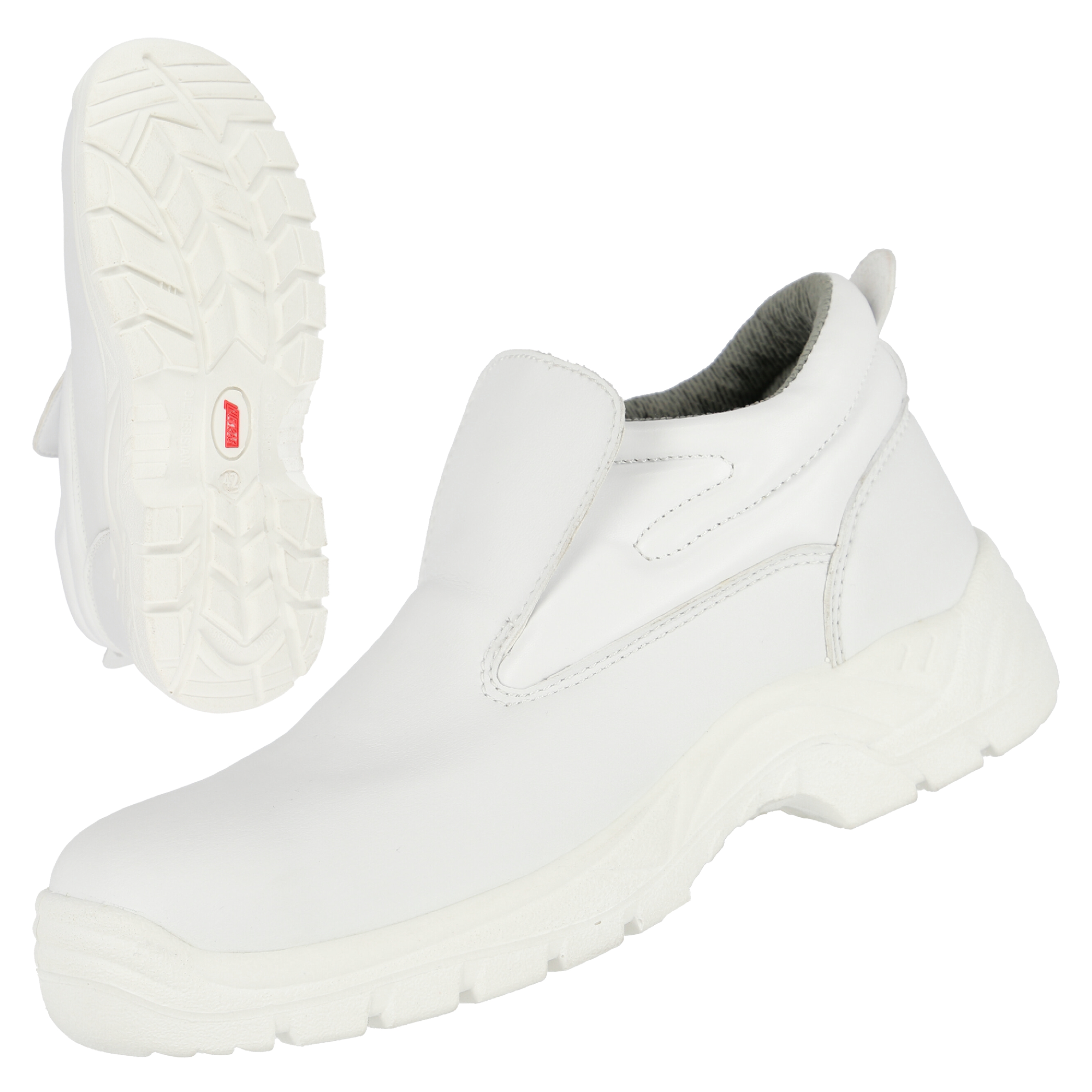 NITRAS CLEAN STEP MID SL, S2 safety slipper, white, EN ISO 20345 NITRAS CLEAN STEP MID SL, S2 safety slipper, white, EN ISO 20345