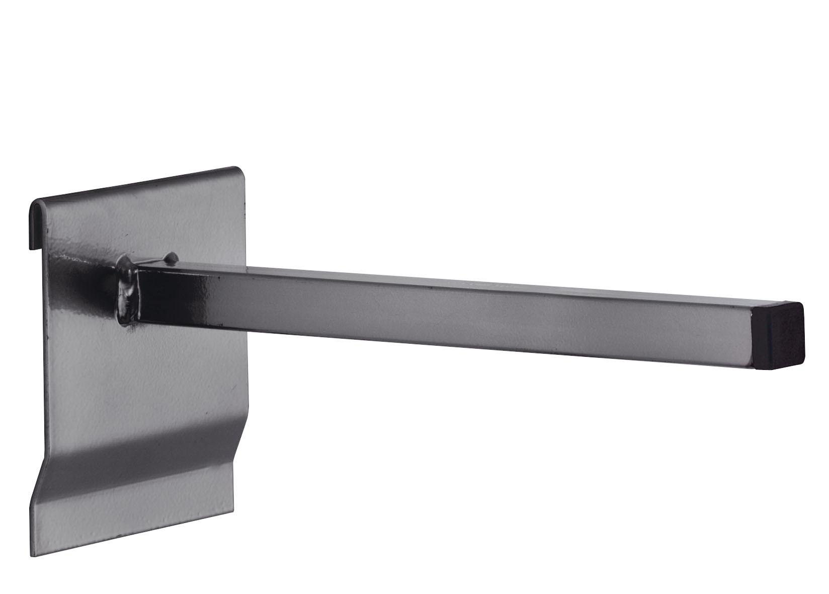 RasterPlan Universalhalter, 300 mm, anthrazitgrau: Robuster Halter für flexible Lagerlösungen, ideal für industrielle Anwendungen. Von Kappes Systeme GmbH.
