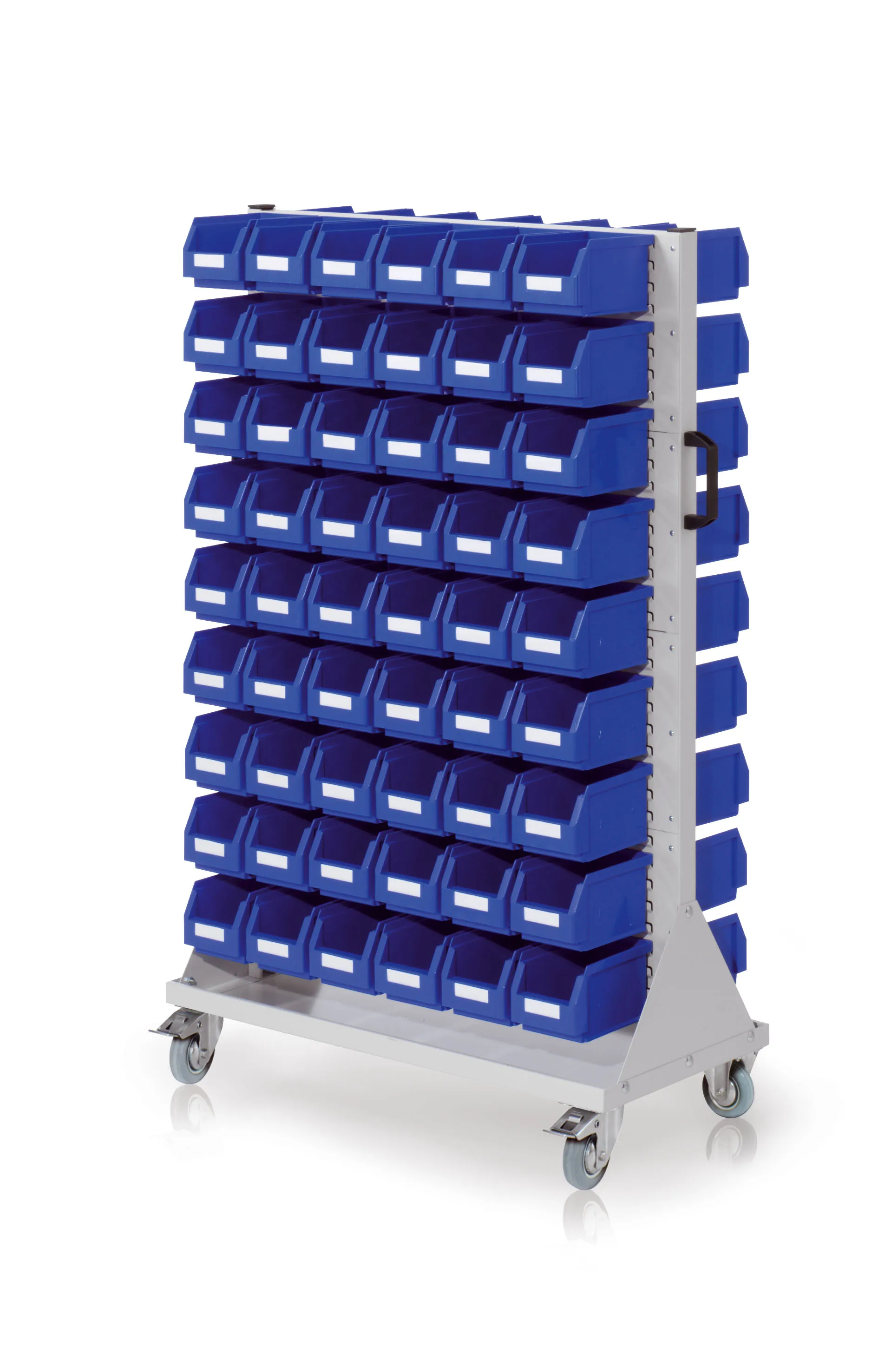 Der RasterMobil Rollwagen Gr. 4 von Kappes Systeme in lichtgrau (RAL 7035) bietet robuste Mobilität und effiziente Lagerung mit ergonomischem Design und flexibler Modulbauweise.