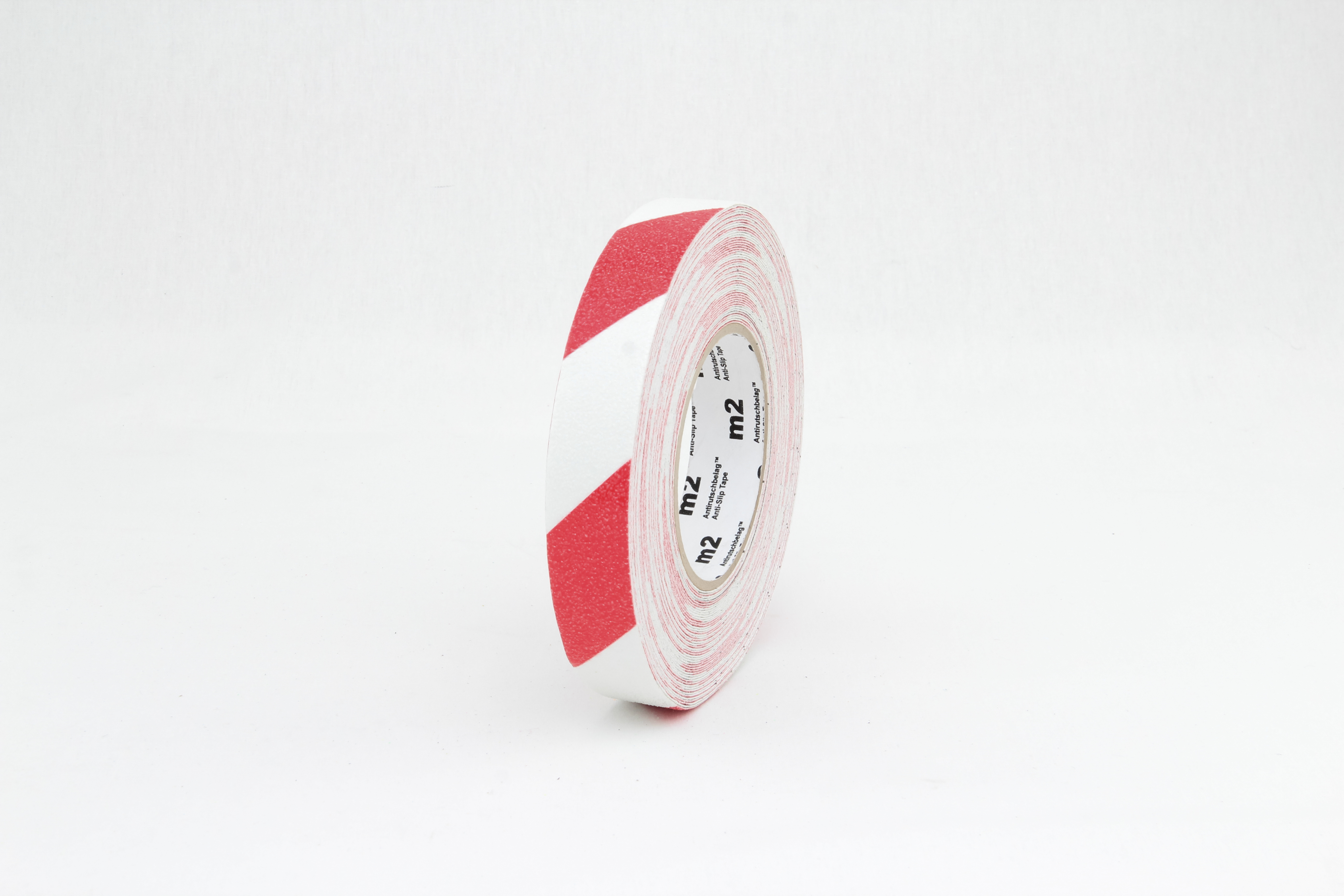 m2-Antirutschbelag Warnmarkierung rot/weiß Rolle 25mm x 18,3m
