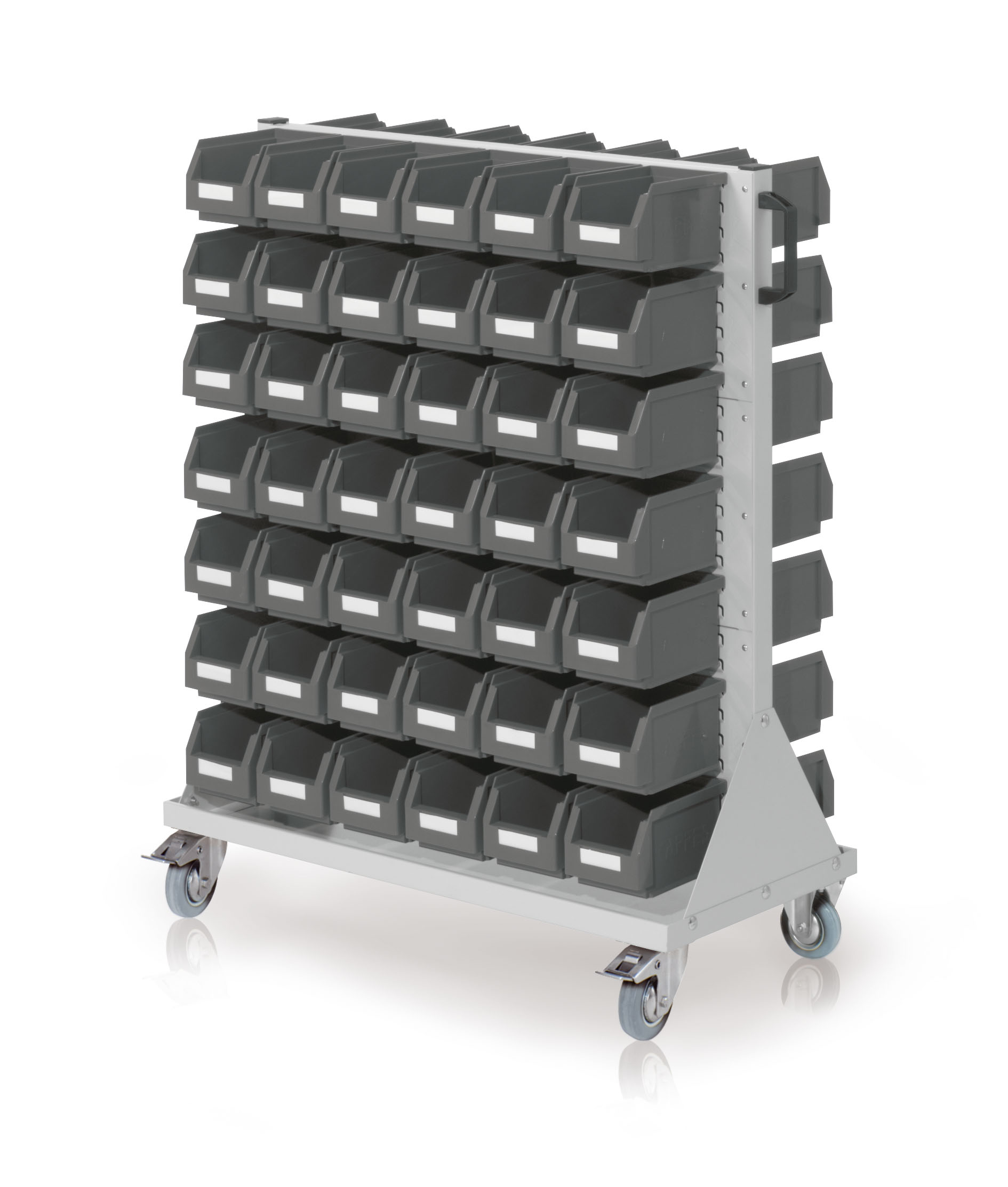 Der RasterMobil Rollwagen Gr. 3 von Kappes Systeme bietet flexible Lagerung und Transport mit robustem Design, ideal f?r industrielle Anwendungen. Ma?e: H1230 x B1000 x T500 mm.