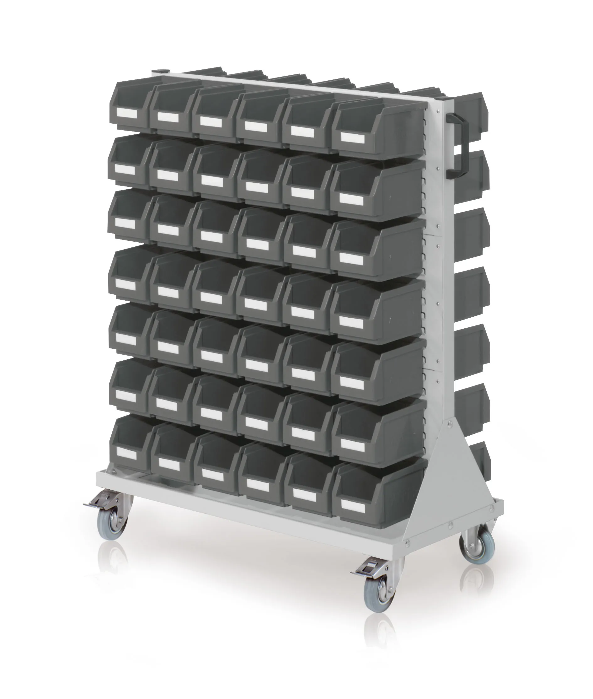 Der RasterMobil Rollwagen Gr. 3 von Kappes Systeme bietet flexible Lagerung und Transport mit robustem Design, ideal für industrielle Anwendungen. Maße: H1230 x B1000 x T500 mm.