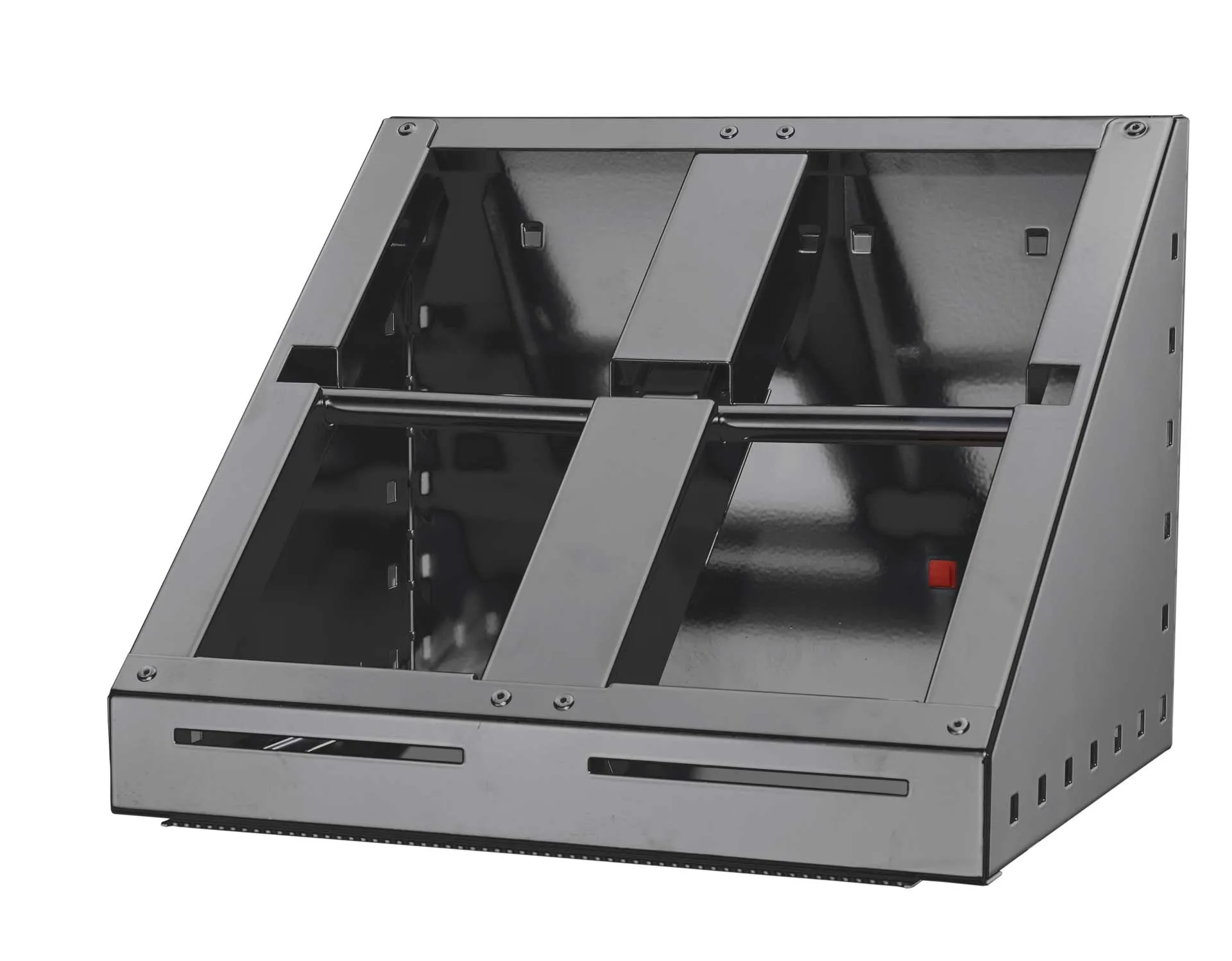 ABAX® Schleifpapier-Abrollhalter in Anthrazitgrau: Platz für 2-4 Rollen, werkzeuglose Montage, GS-geprüft, für flexible und effiziente Werkstattorganisation.