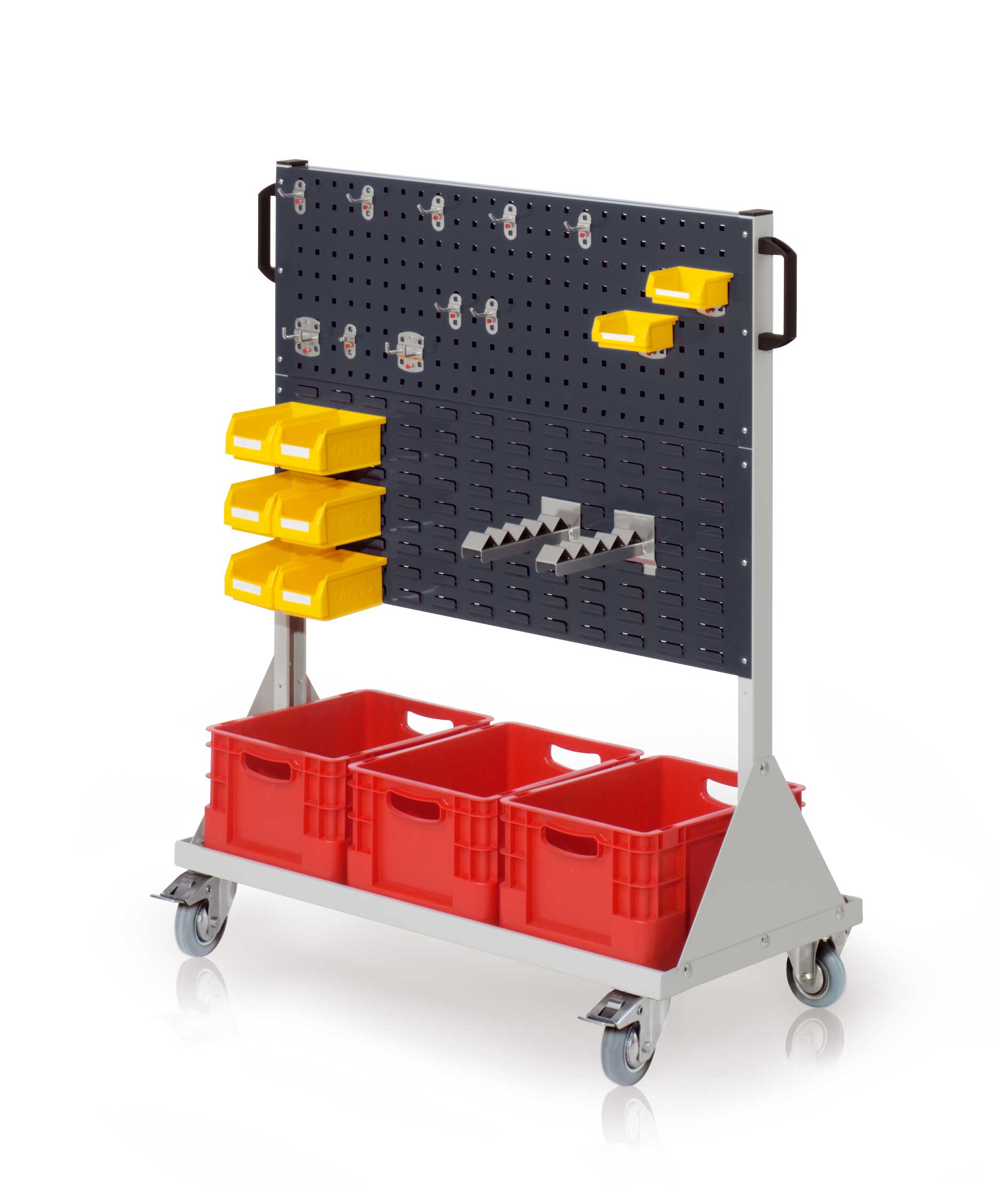 Das RasterMobil Gr. 3 von Kappes Systeme GmbH ist ein mobiles Lager- und Werkzeugsystem mit flexibler Organisation, robustem Design und modularer Anpassung.