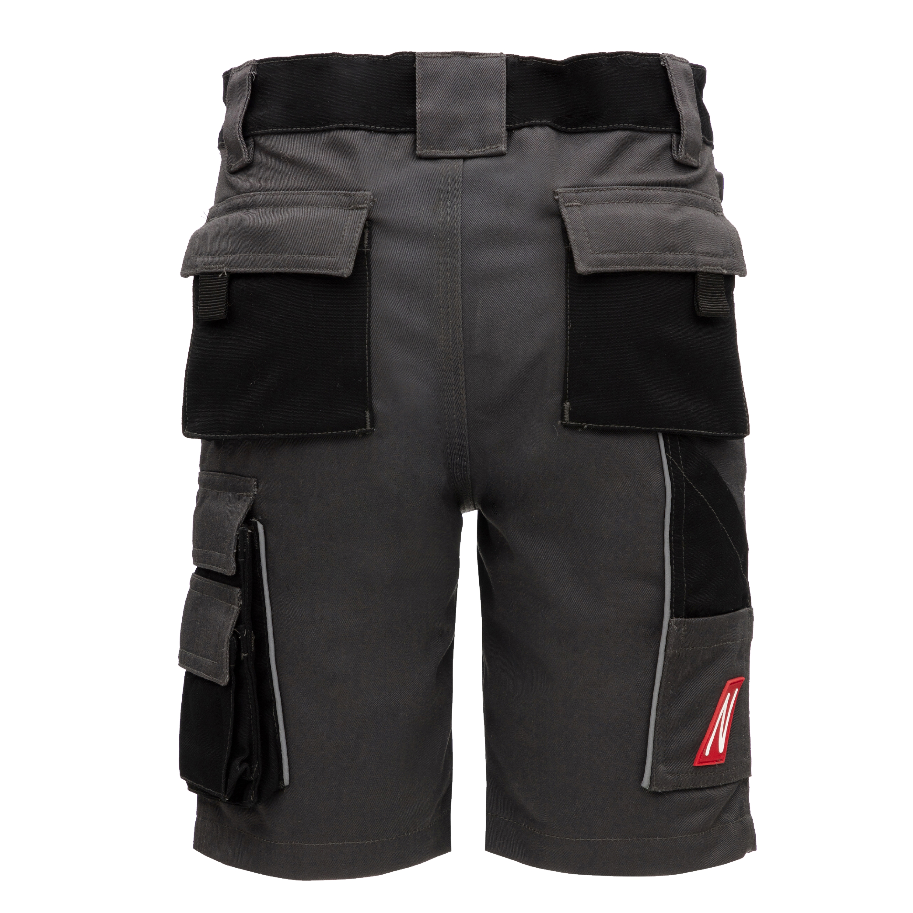 NITRAS MOTION TEX KIDS, Arbeitshose, kurz, grau / schwarz, OEKO-TEX