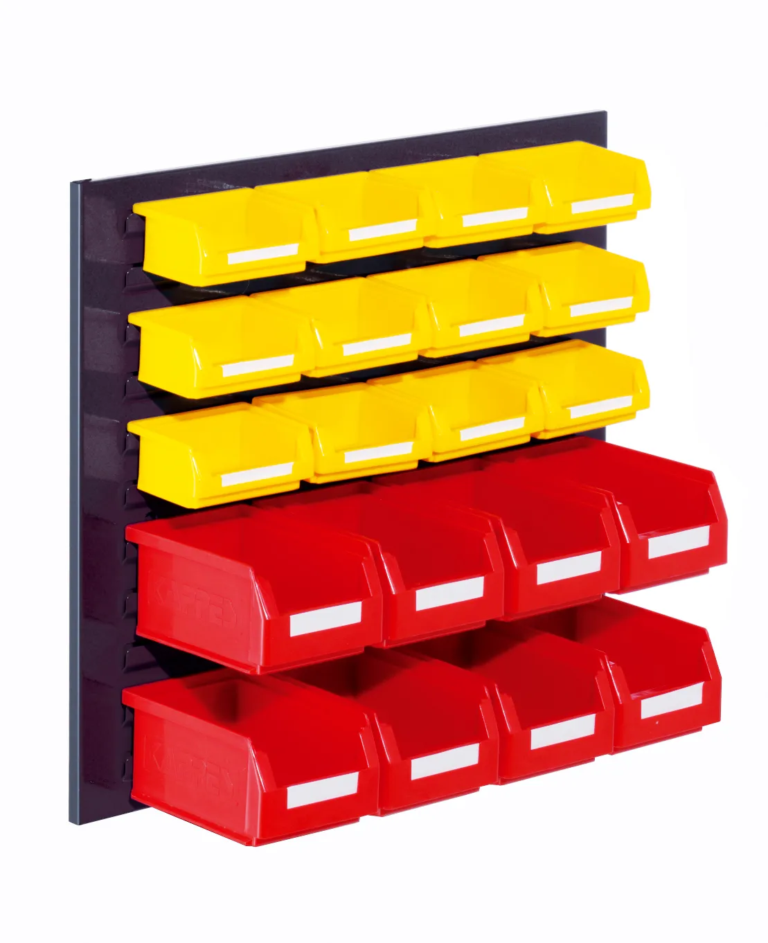 Das RasterPlan Schlitzplatten Einsteigerset 4 von Kappes Systeme GmbH in Anthrazitgrau bietet eine robuste, flexible L?sung zur effizienten Lagerorganisation.