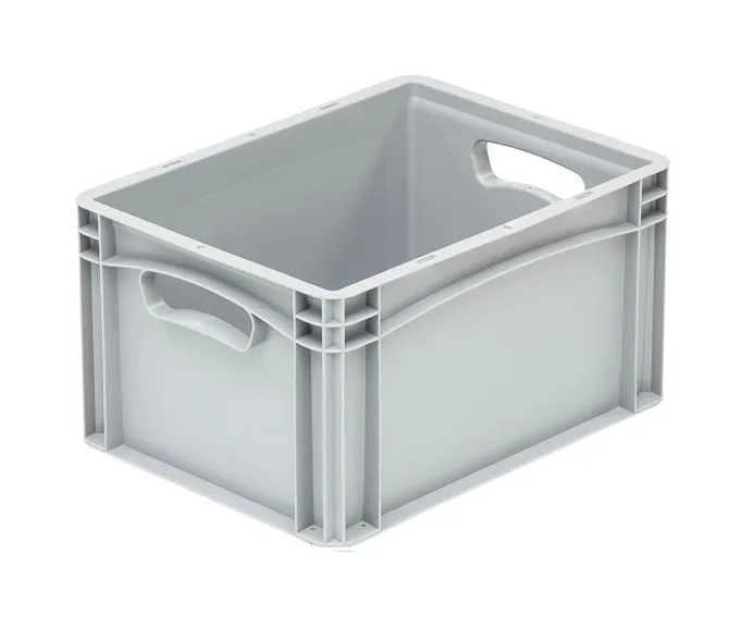 Bekuplast Lagerbox 400x300x220 mm: Robuste, graue Aufbewahrungsl?sung aus PP-C, 20,8 L Volumen, leicht und stapelbar, ideal f?r vielseitige Lagerbed?rfnisse.