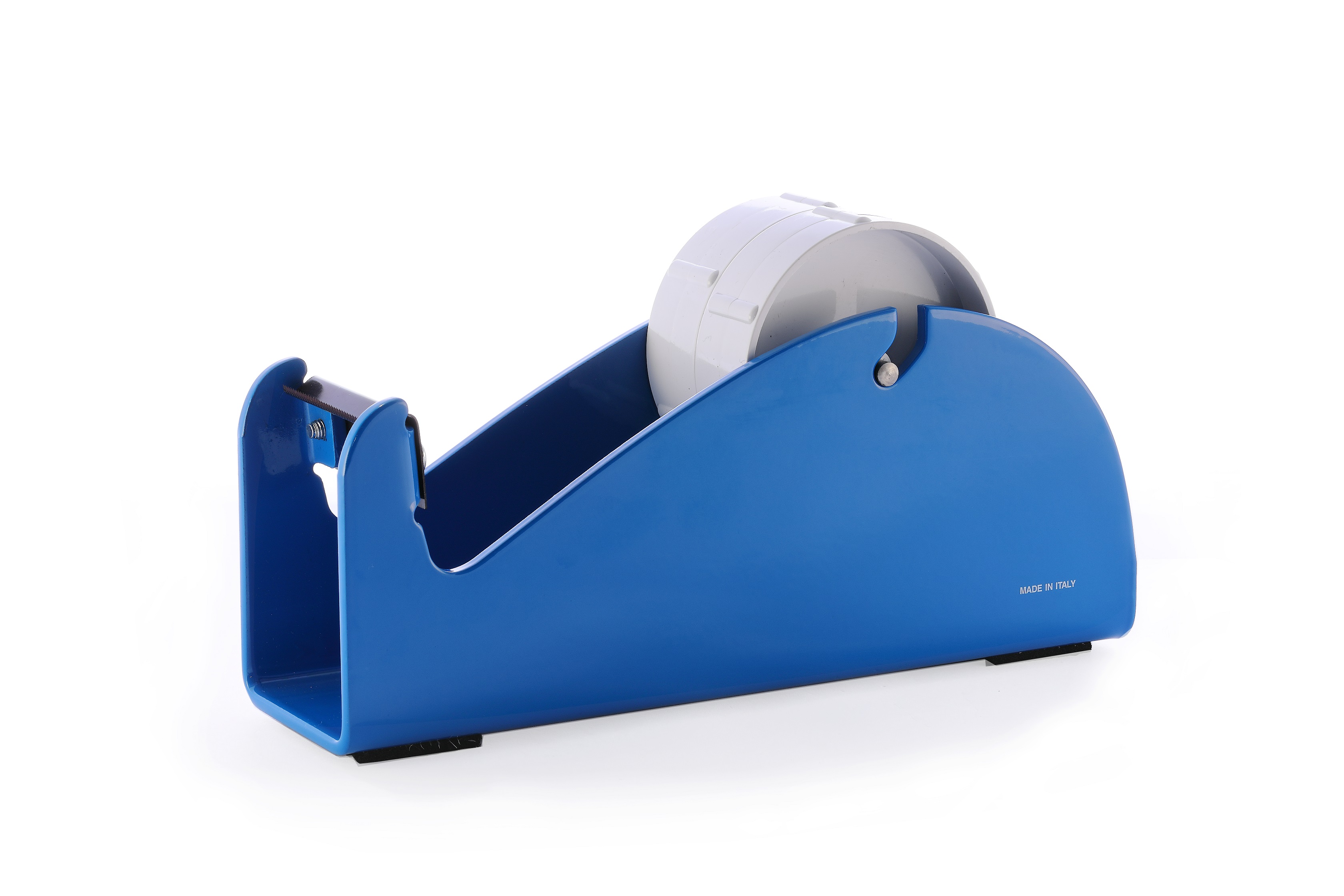 Klebeband-Tischabroller Blau, für 1-2 Rollen, 2 x 25mm Bandbreite, 145mm Außendurchmesser