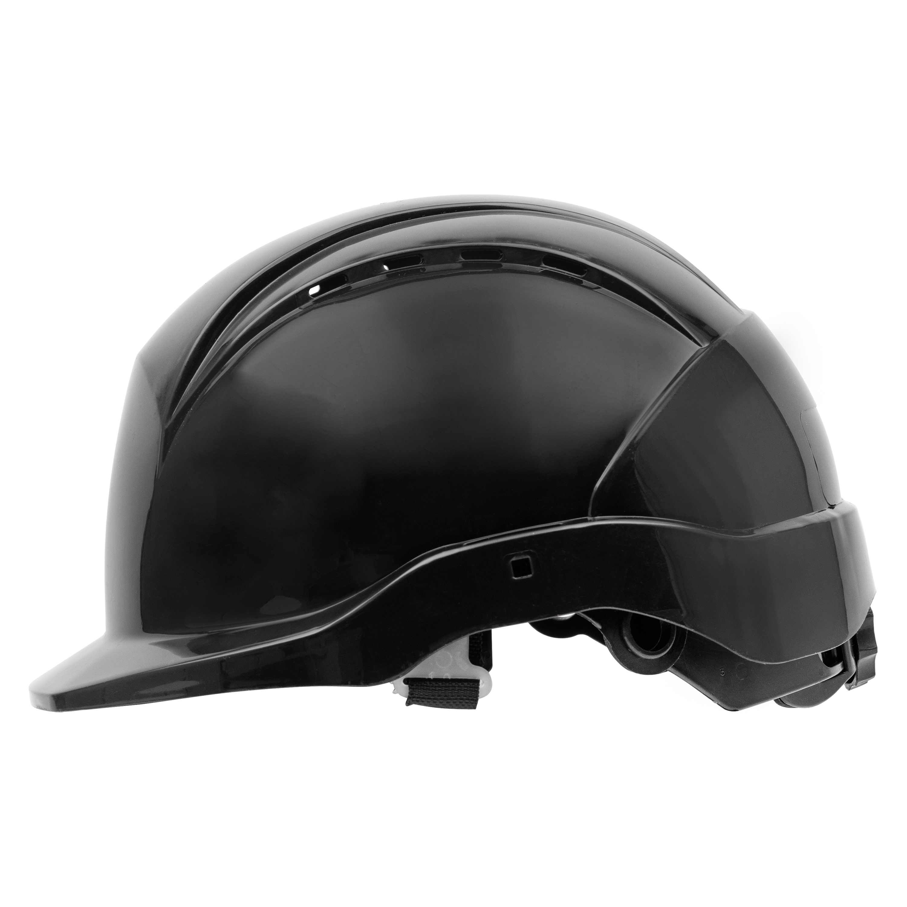 NITRAS HEAD PROTECT, Industrieschutzhelm, Schale aus HDPE, schwarz, Innenausstattung aus LDPE / Textil, schwarz / grau, EN 397