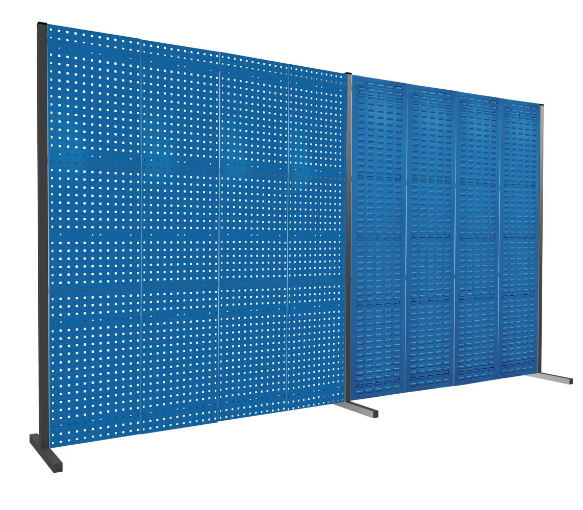 Das ®RasterPlan Trennwand Doppelfeld 180° von Kappes Systeme GmbH ist eine flexible, 2000 x 2000 mm große Trennwand in RAL 5010 für effiziente Arbeitsplatzgestaltung.
