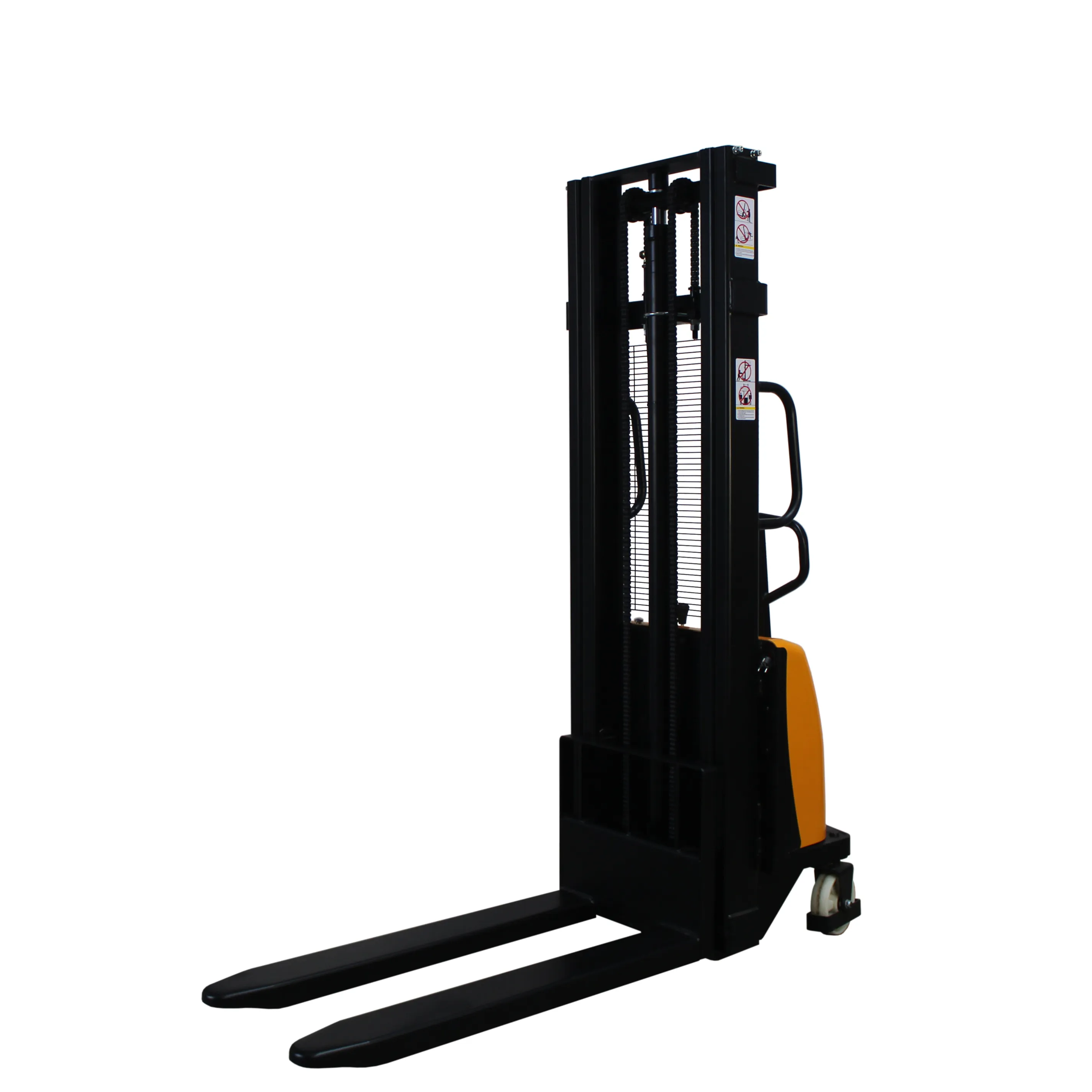 Der semi-elektrische Hochhubwagen HSE 1500/3000 von qteck hebt bis zu 1500 kg auf 3000 mm. Ideal f?r Lager, LKW-Entladung und Palettenstapeln. Inkl. Ladeger?t.