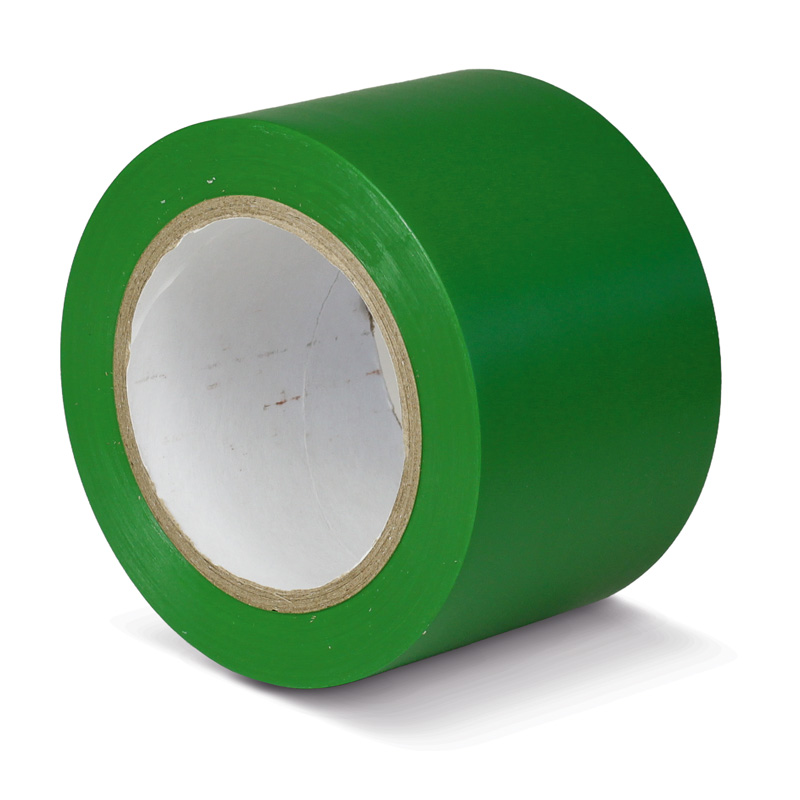 Das grüne Bodenmarkierungsklebeband von Mehlhose (75mm x 33m) bietet einfache Montage, sofortige Begehbarkeit und ist ideal für Innenbereiche mit geringer Beanspruchung.