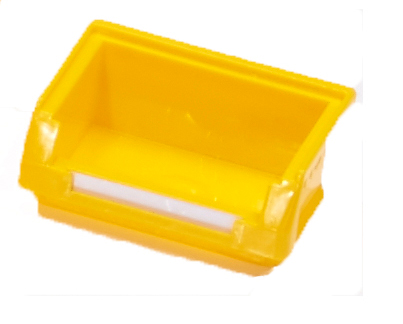 Der gelbe ®RasterPlan Lagersichtkasten Gr. 8 von Kappes Systeme GmbH ist robust, vielseitig und umweltfreundlich, ideal für ordentliche Lagerlösungen.