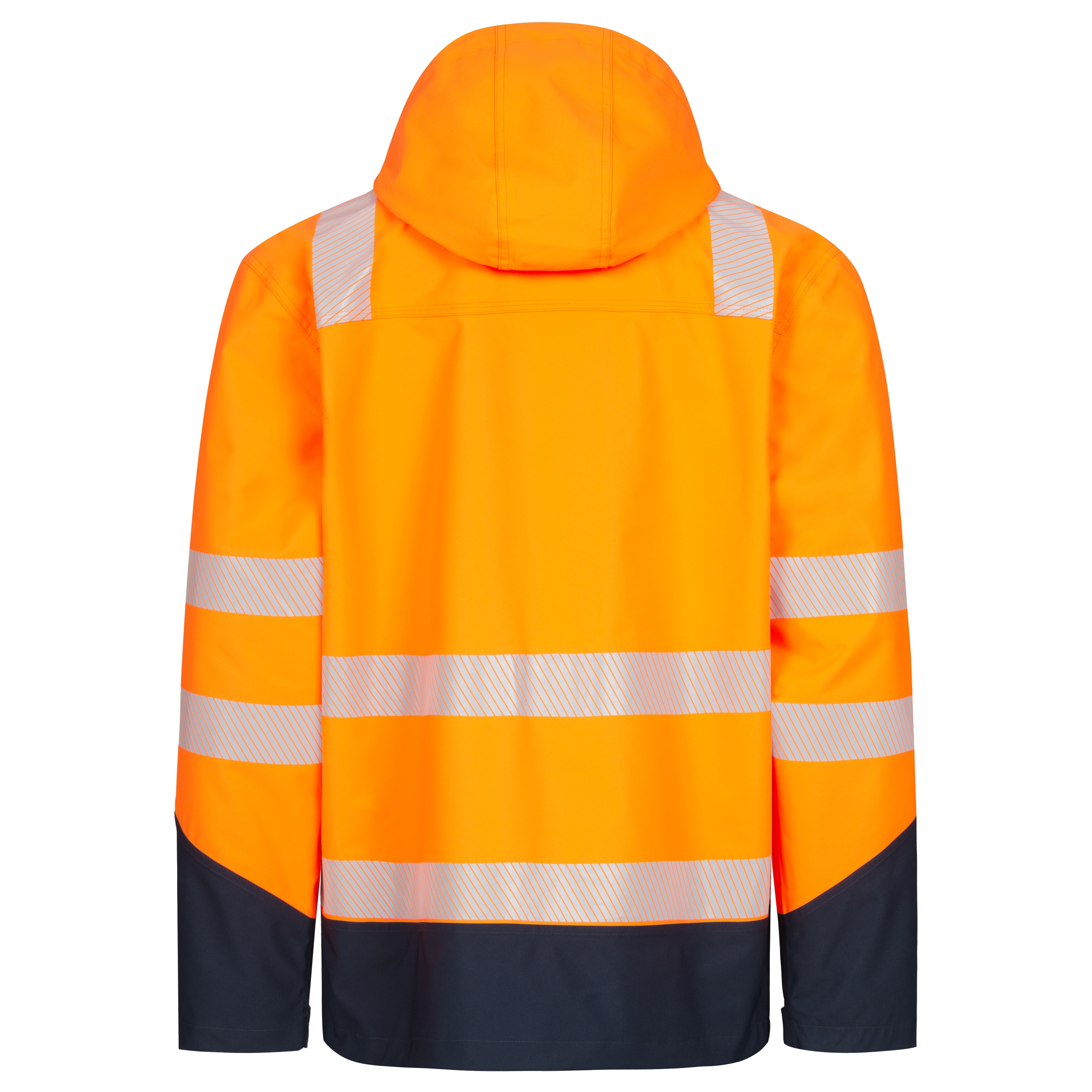 NITRAS MOTION TEX VIZ PLUS, Multifunktions-Warnschutzjacke, neonorange / marineblau (Farbcode: 4121), EN ISO 20471, EN 343