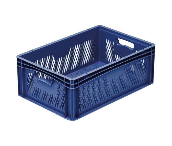 Brühwurstbehälter 605 x 404 x 222 mm  Farbe: blau
