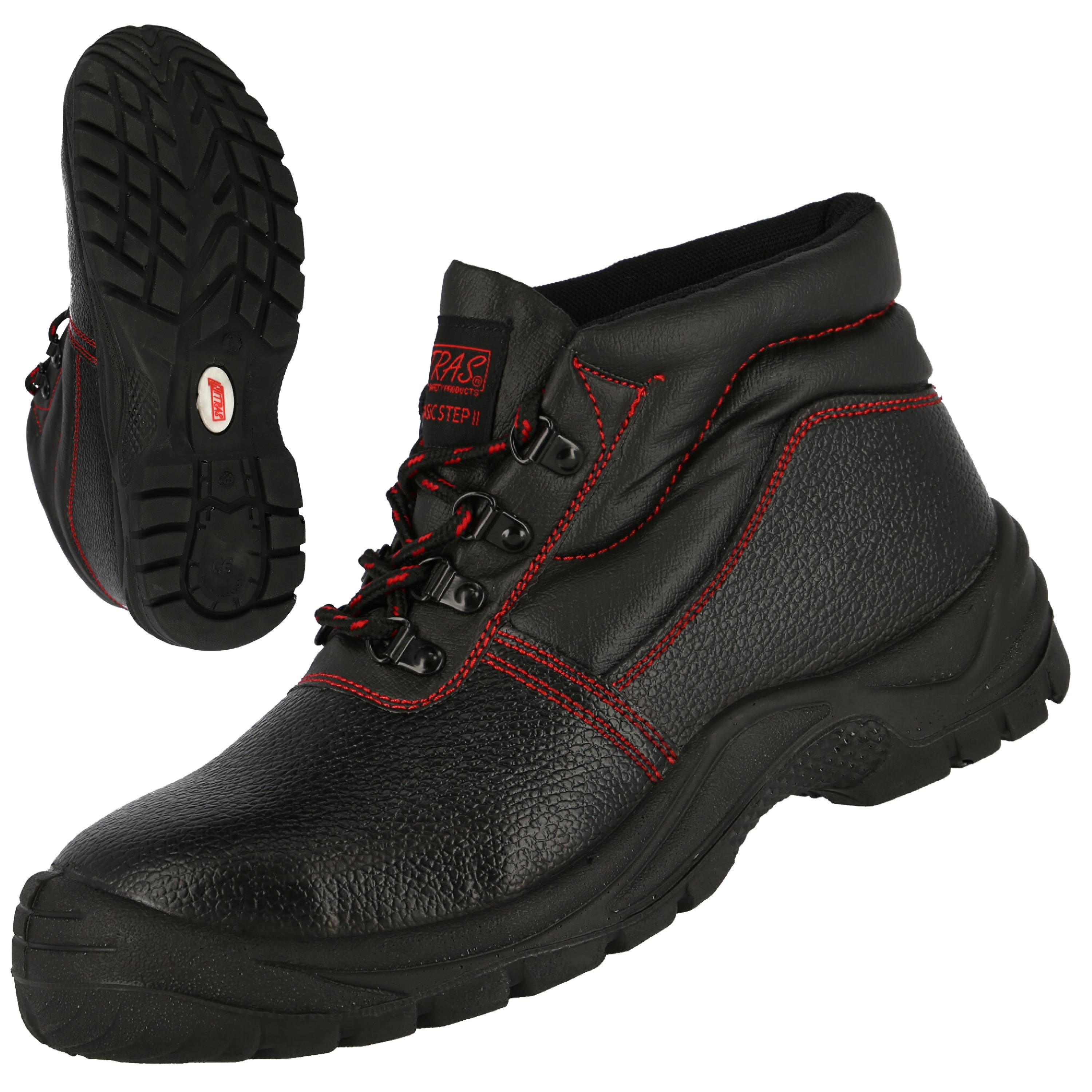 NITRAS BASIC STEP MID, S3 Sicherheitsstiefel, halbhoch, schwarz, EN ISO 20345