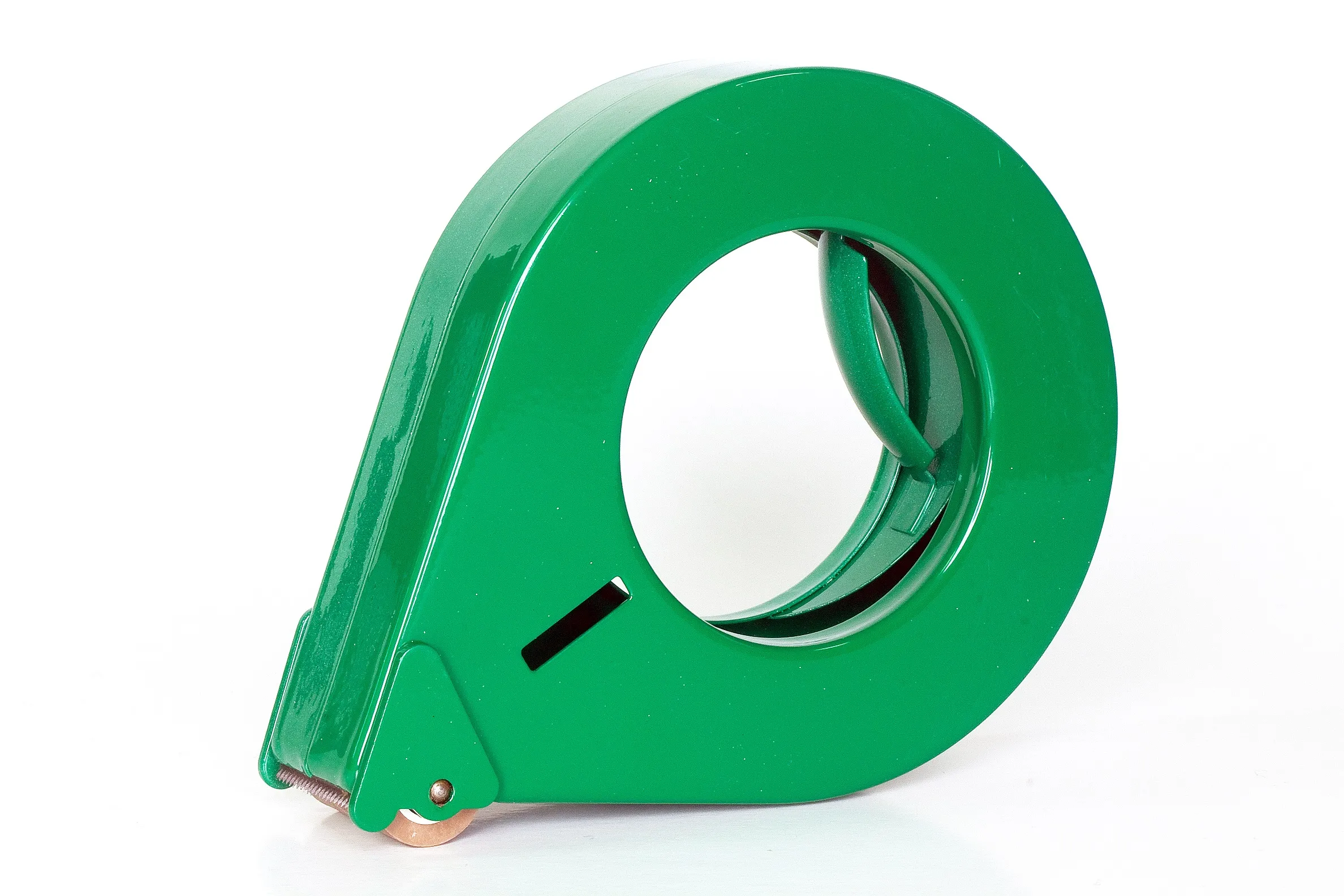 Der grüne Handabroller D1/30 TN von Traydon GmbH bietet mit 122 mm Durchmesser und 30 mm Rollenbreite eine leichte, sichere und präzise Verpackungslösung.