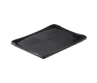Der schwarze ESD-Deckel basicline von Bekuplast schützt empfindliche Elektronik vor Entladungen. Robustes PP-ESD, 400x300 mm, ideal für industrielle Lagerung.