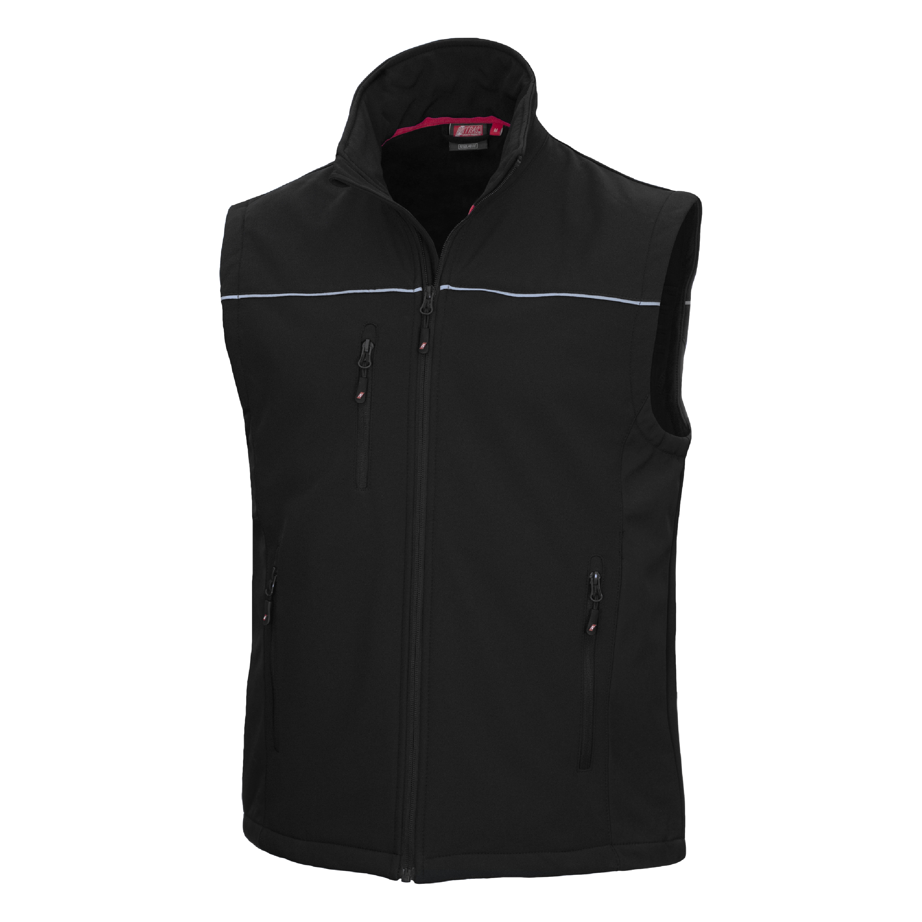 NITRAS MOTION TEX LIGHT, Softshellweste, schwarz