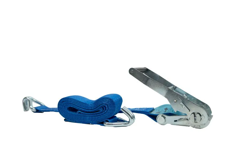 Produktbild zeigt Dolezych Zurrgurt: 2-teilig, 25/50 mm Bandbreite, 4000 mm L?nge, Druckratsche, Profilhaken, 500 daN Zugkraft, ideal f?r sichere Transportsicherung.