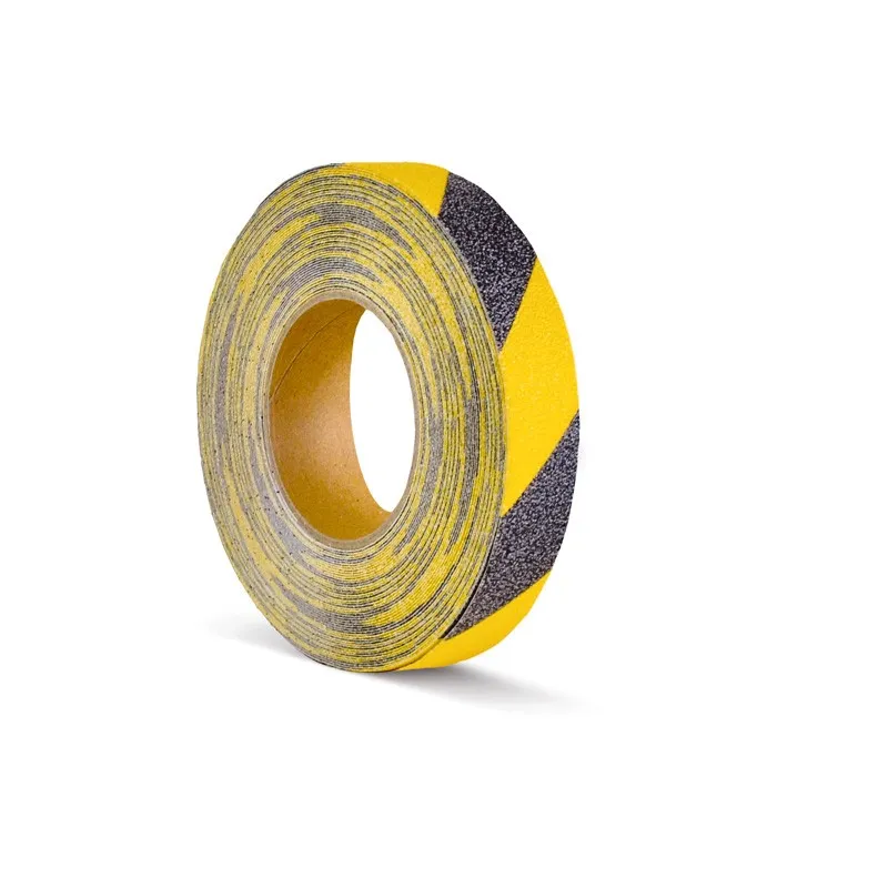 Antirutschbelag Basic Schwarz/Gelb von TR-MAW: Effektive Rutschhemmung R13, selbstklebend, langlebig, vielseitig einsetzbar, ideal f?r Innen- und gesch?tzte Au?enbereiche.