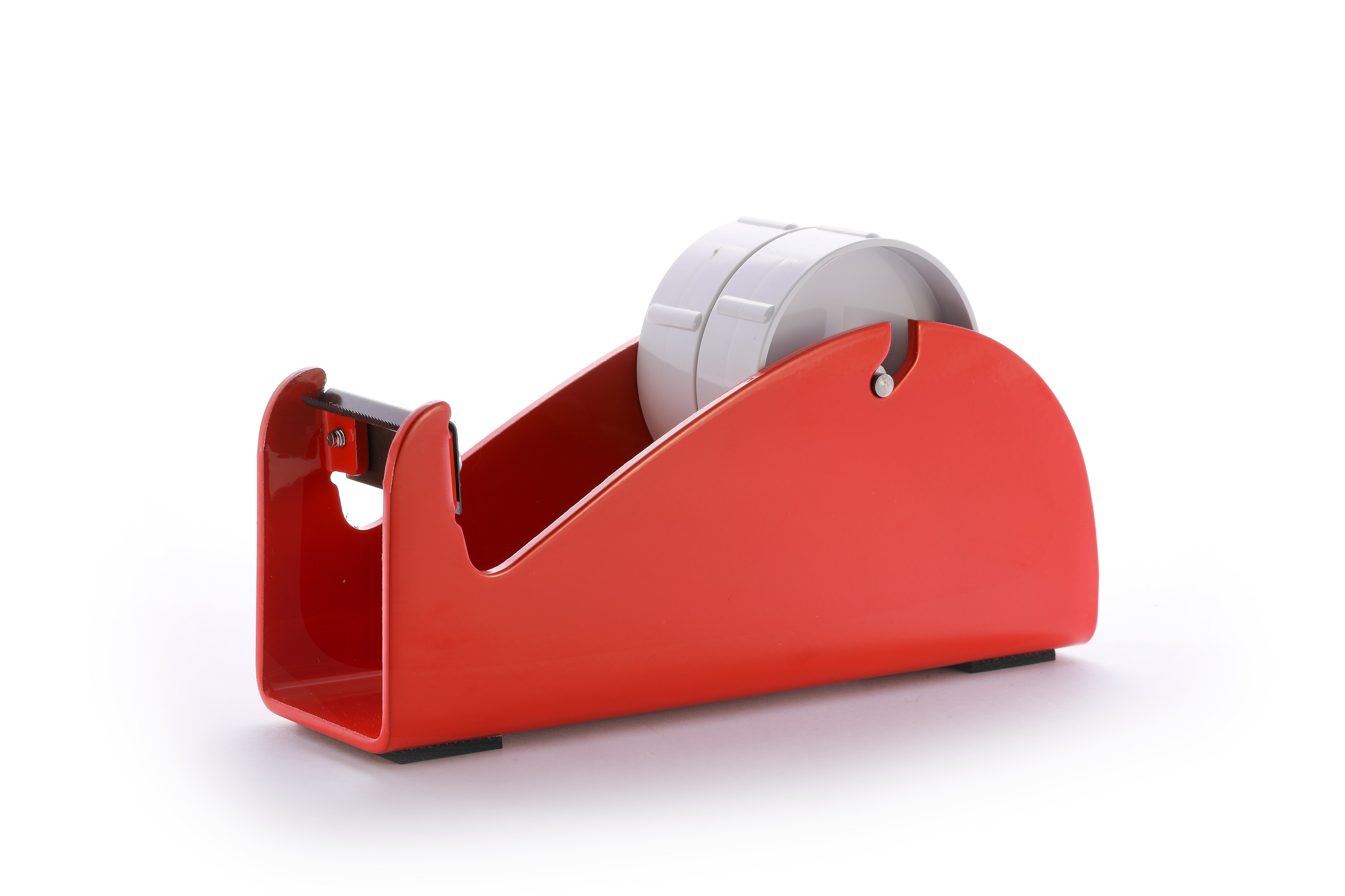 Klebeband-Tischabroller Rot, für 1-2 Rollen, 2 x 25mm Bandbreite, 145mm Außendurchmesser