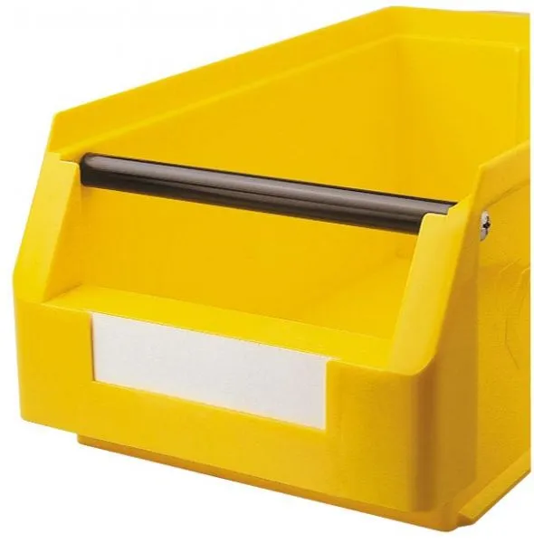 Produktbild des schwarzen ?RasterPlan Griffstabs LSK Gr. 3 und 4 aus robustem Polyethylen, ideal f?r ?bersichtliche Lagerung und Transport von Kleinteilen.