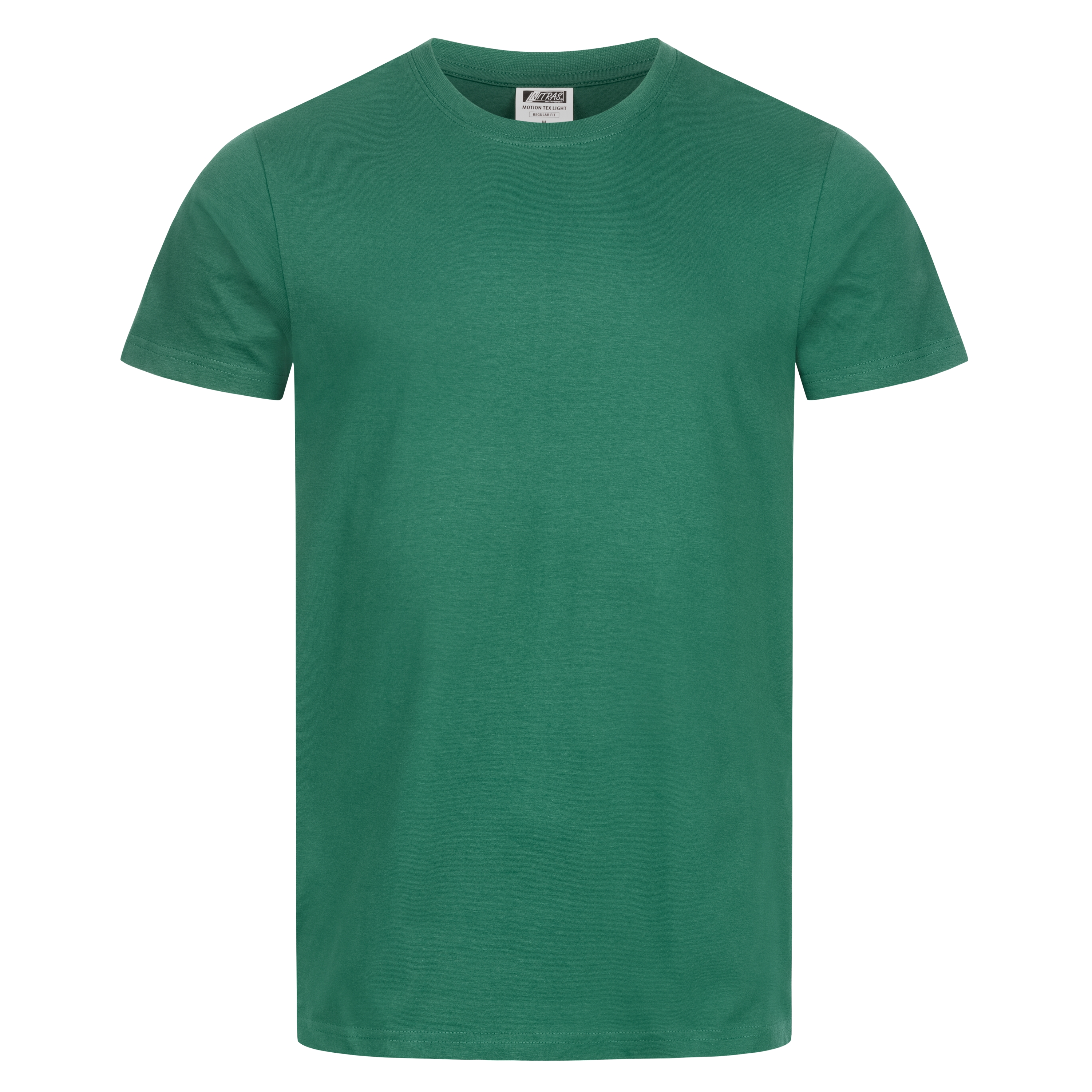 NITRAS MOTION TEX LIGHT, T-Shirt, vorgewaschen, Rundhals, ohne Seitennaht, kardierte Baumwolle, grün (Farbcode: 3000), 145 g/qm, STANDARD 100 by OEKO-TEX®