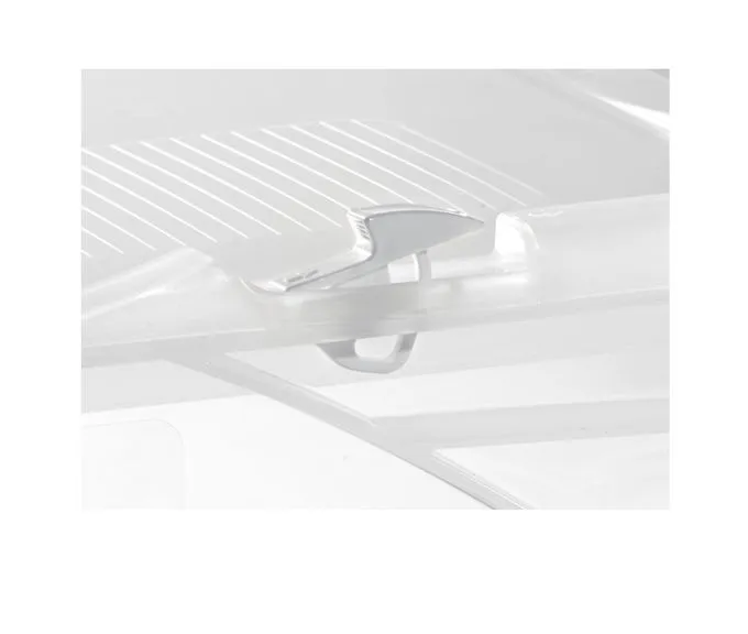 Federriegel von Bekuplast f?r Scharnierdeckel, aus robustem PP-C, einfach zu montieren, ideal f?r sichere Befestigung an Beh?ltern. Farbe: Wei?.