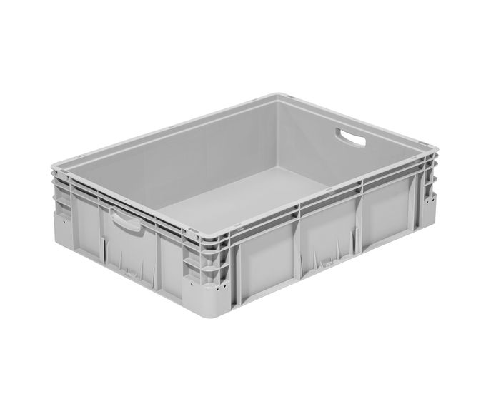 Behälter geschlossen 800 x 600 x 220 mm  Farbe: grau, blau