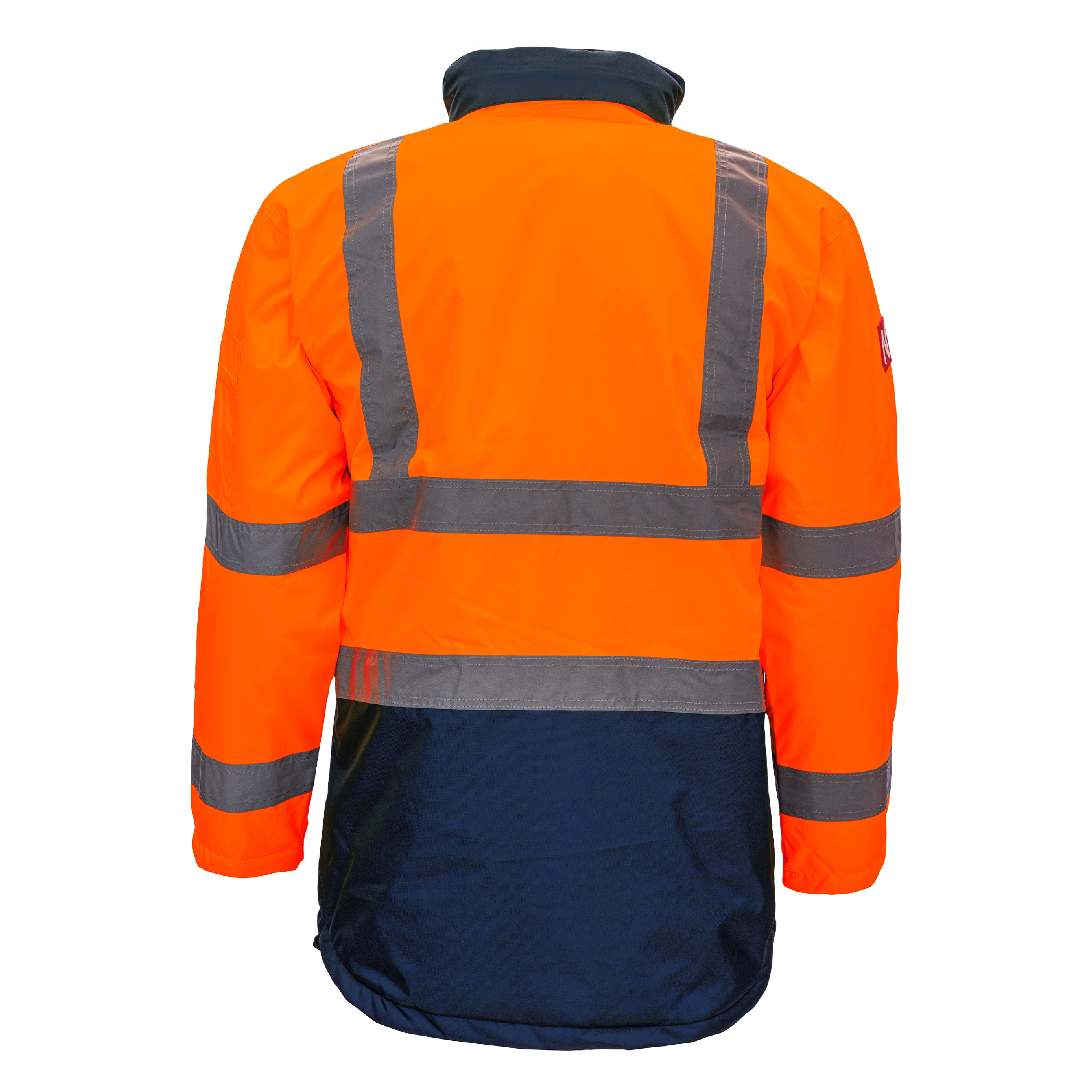 NITRAS MOTION TEX VIZ, Warnschutz-Parka, neonorange / marineblau, EN ISO 13688, EN ISO 20471, EN 343
