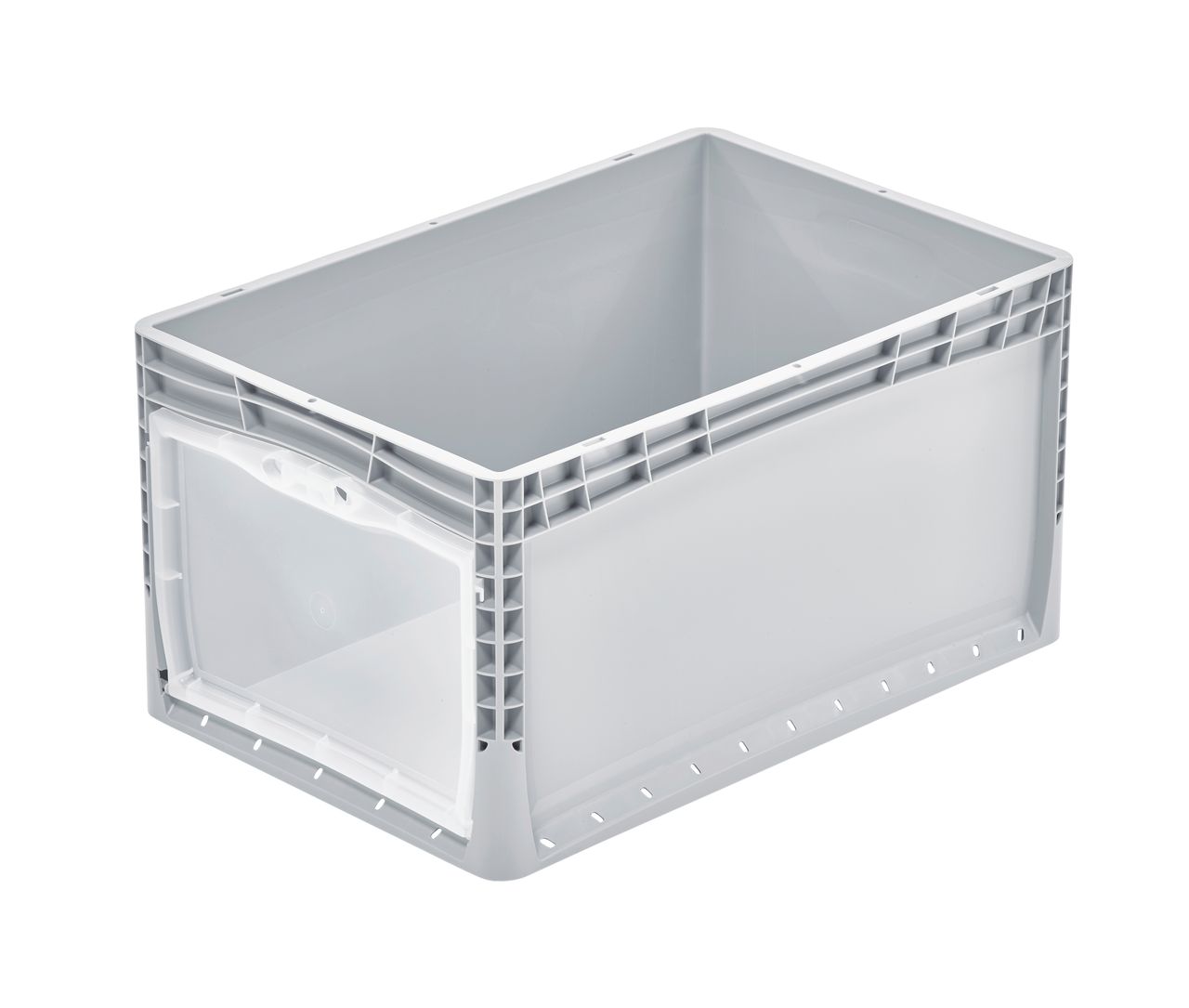 Shopbild Container lightline with opening and flap 600 x 400 x 320 mm Colour: translucent