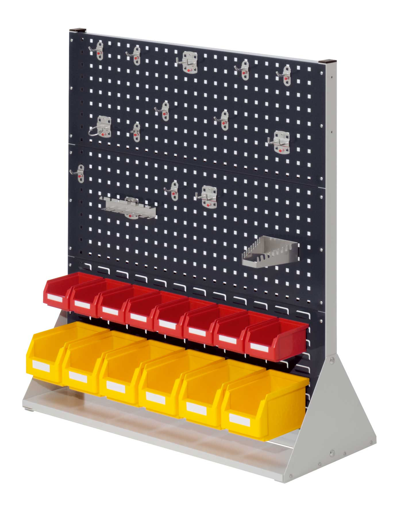 Die doppelseitige RasterPlan Stellwand Gr.3 von Kappes Systeme GmbH bietet flexible Organisation für Werkzeuge, mit robustem Design und modularer Anpassung.
