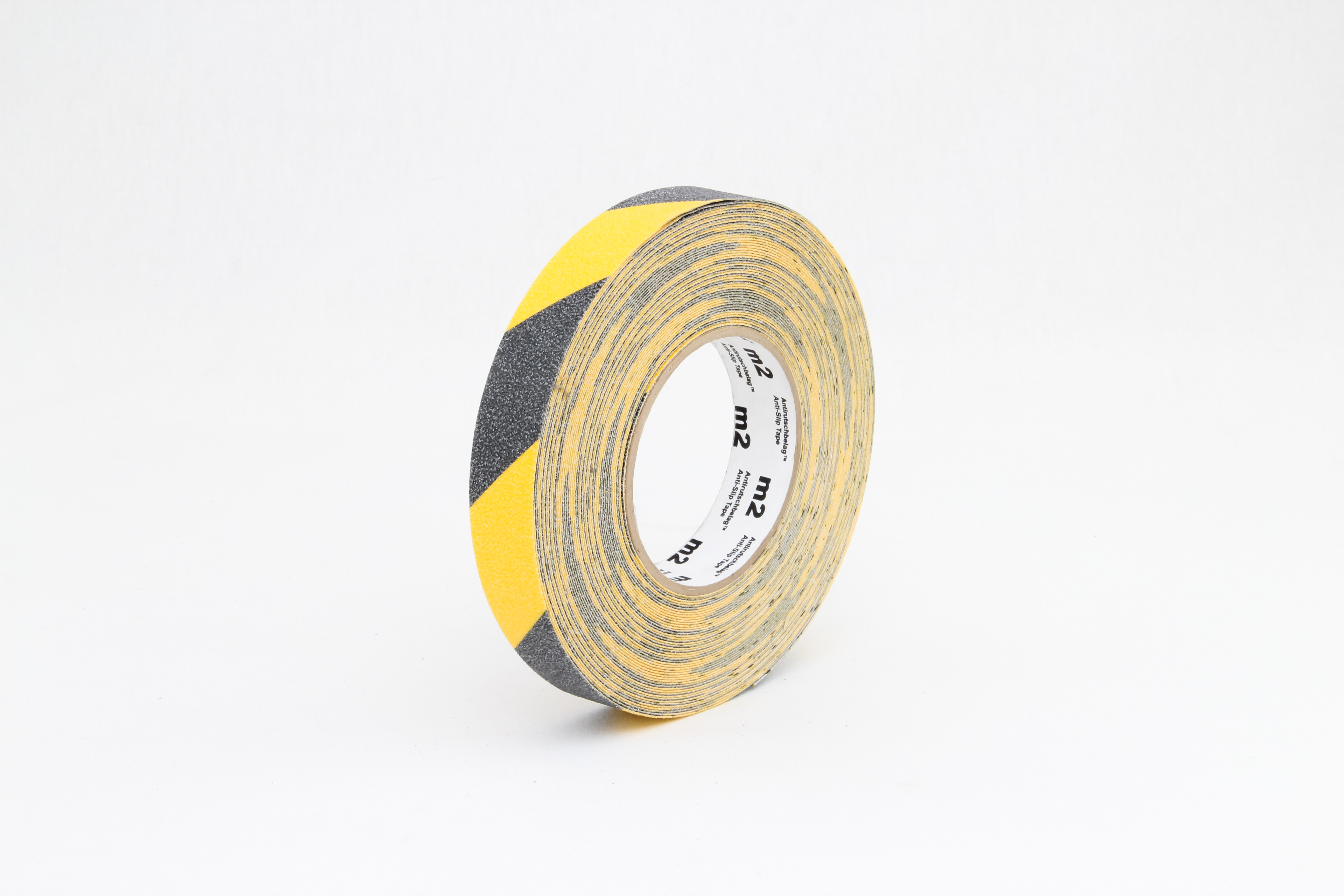 m2-Antirutschbelag Warnmarkierung schwarz/gelb Rolle 25mm x 18,3m